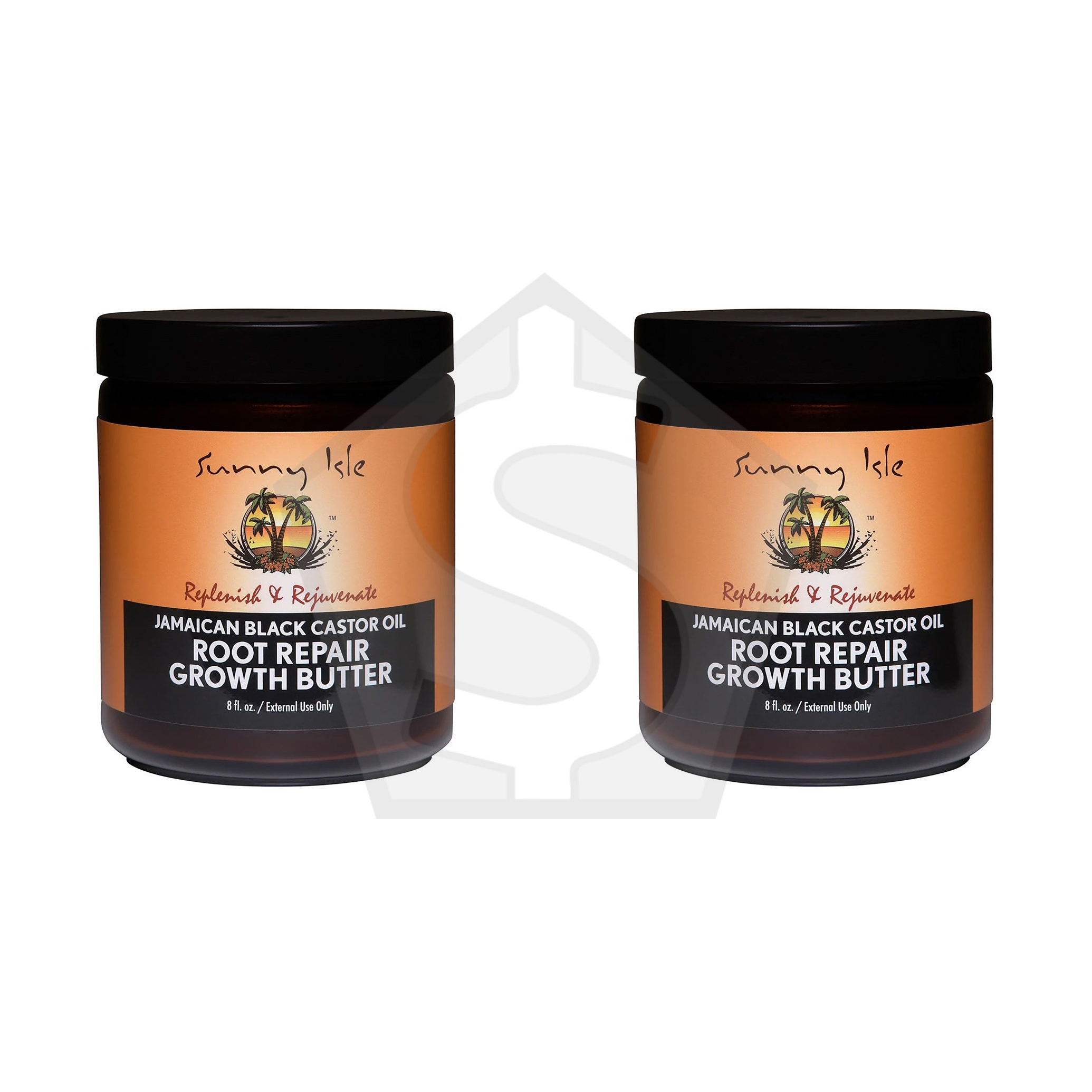 SUNNY ISLE Jamaican Black Castor Oil Root Repair Growth Butter - 8oz - Pack of 2
