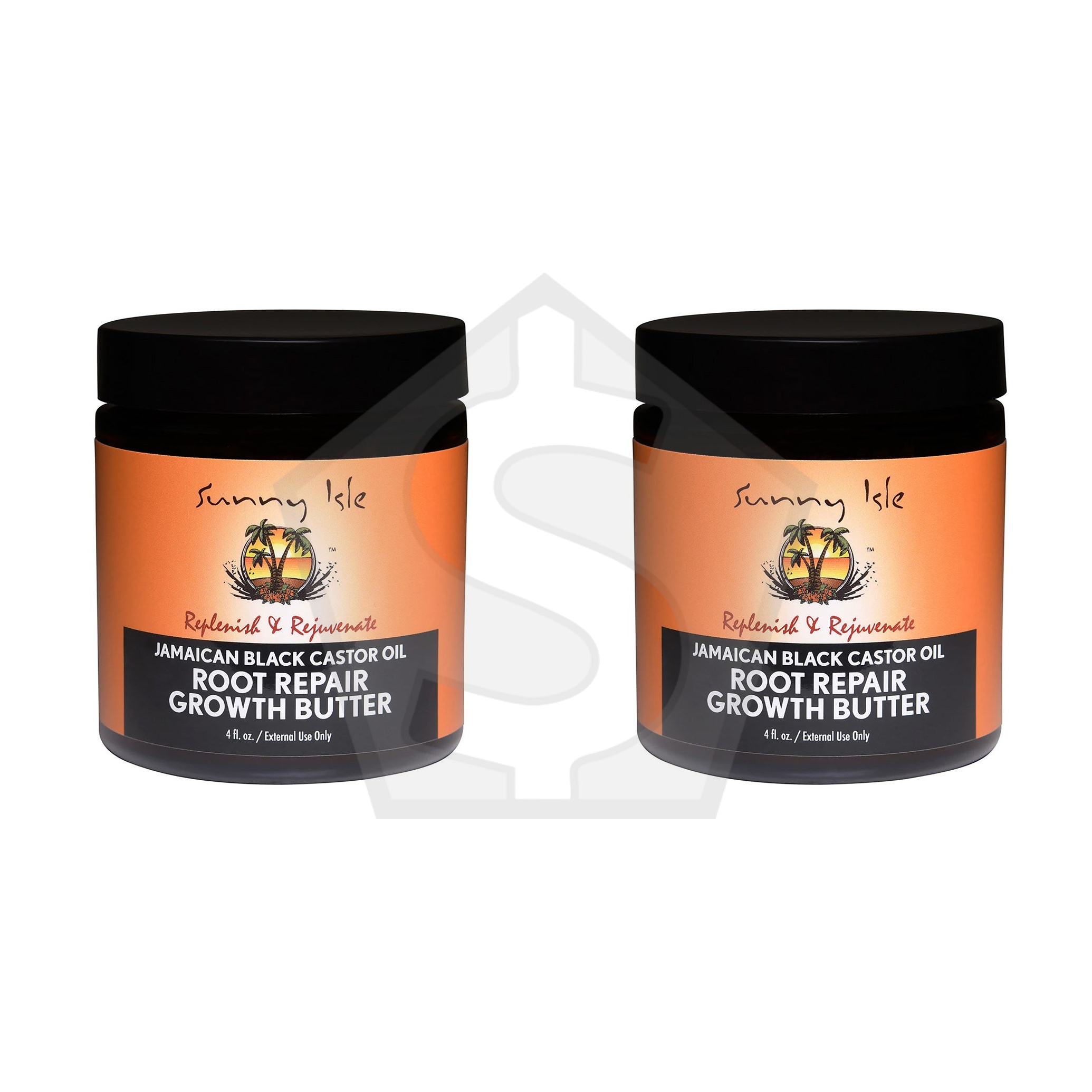 SUNNY ISLE Jamaican Black Castor Oil Root Repair Growth Butter - 4oz - Pack of 2