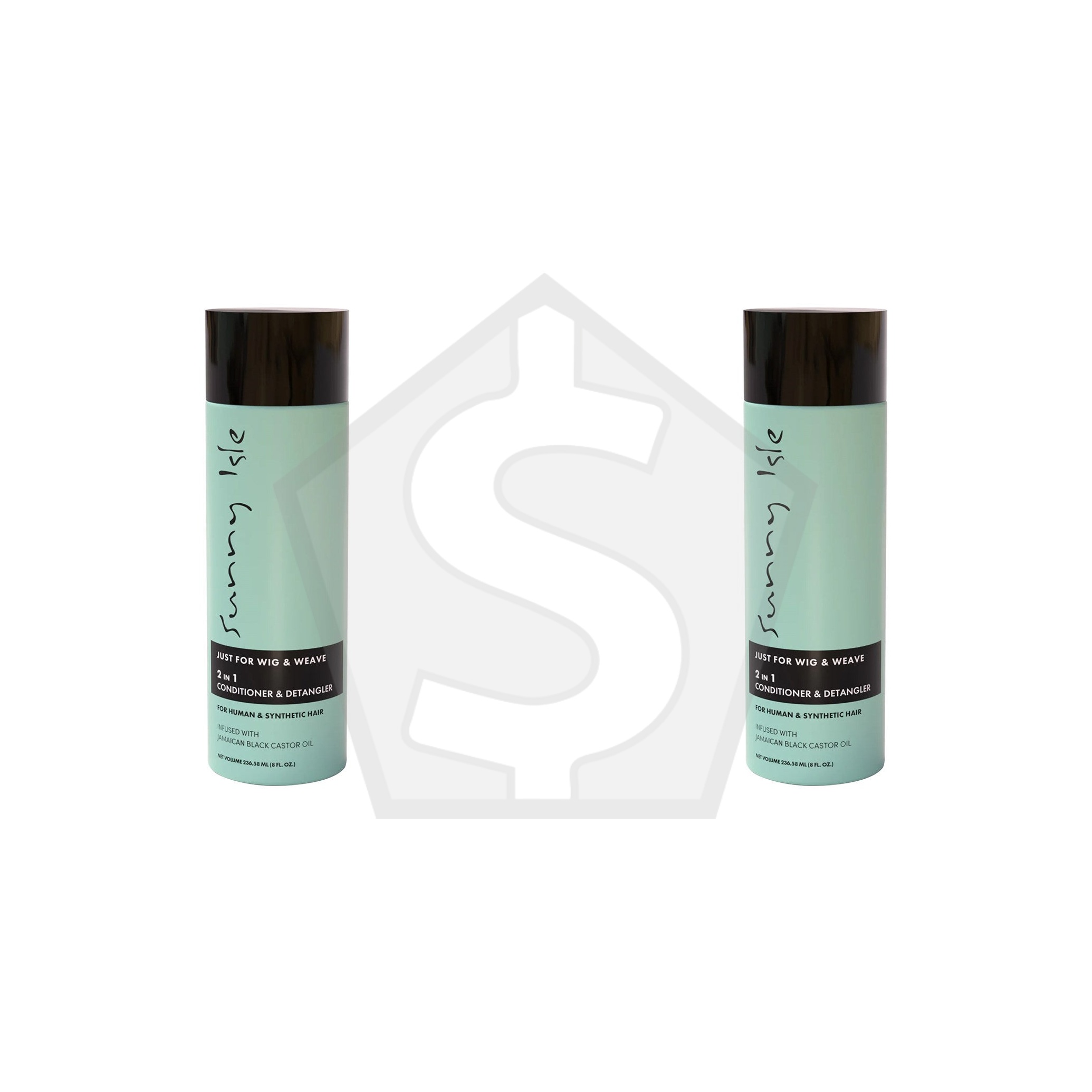 SUNNY ISLE Just For Wig & Weave 2 In 1 Conditioner & Detangler (8oz) - Pack of 2