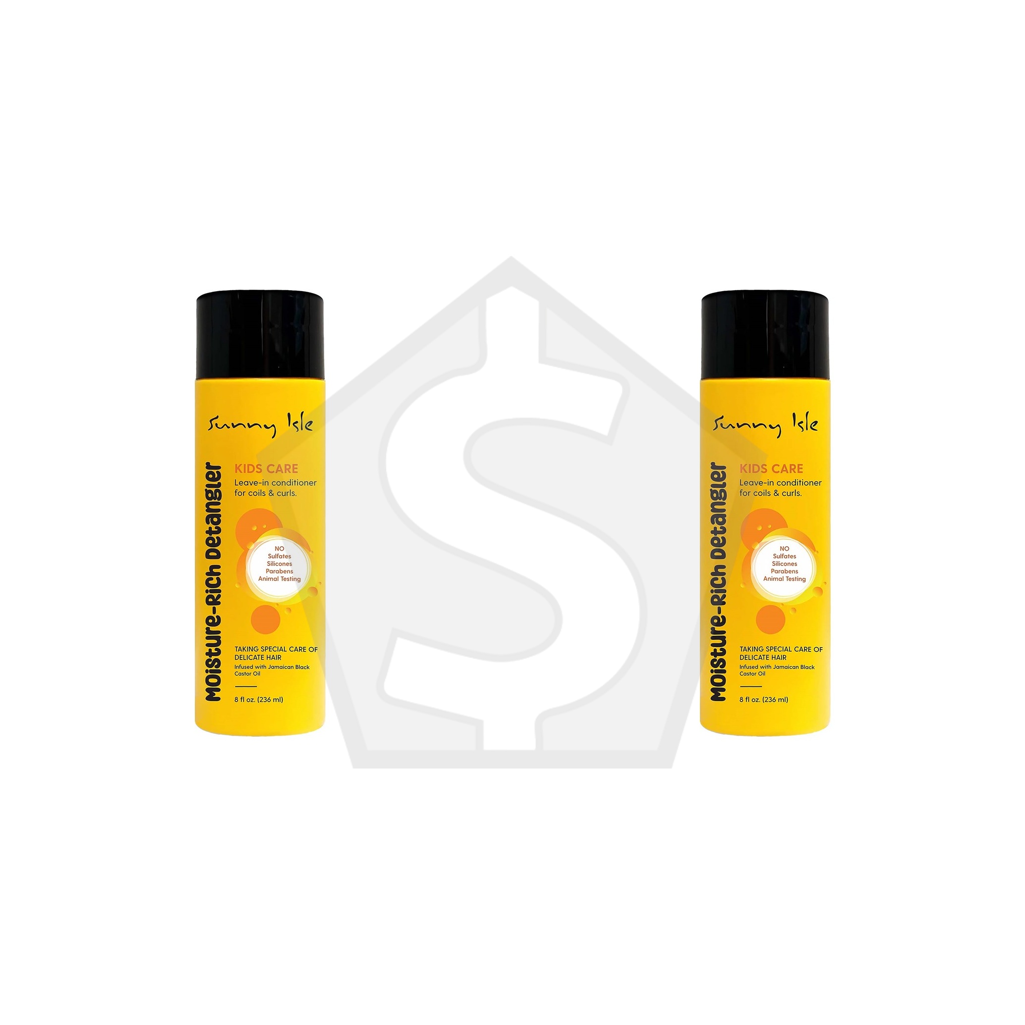 SUNNY ISLE Kids Care Moisture Rich Leave In Detangler (8oz) - Pack of 2