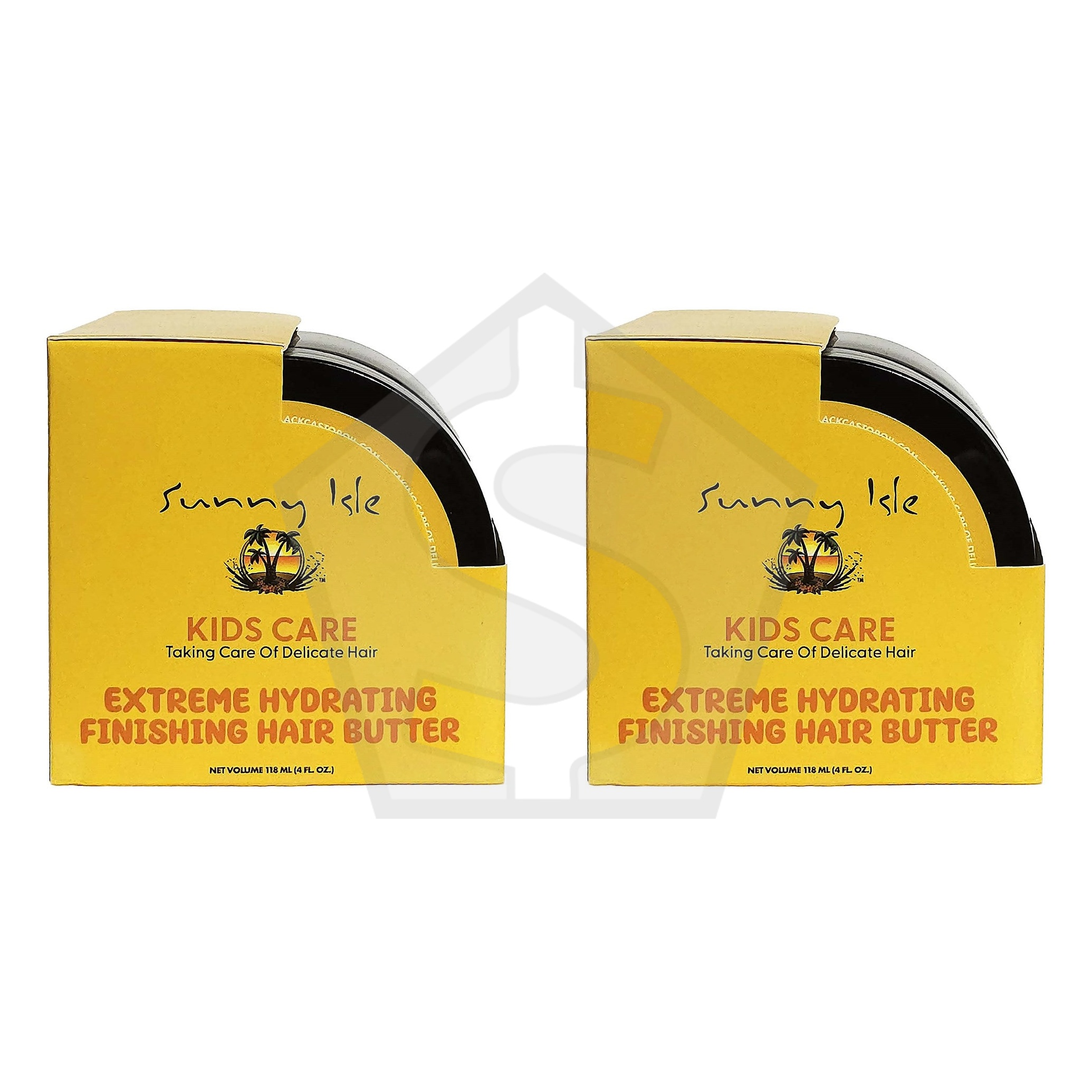 SUNNY ISLE Kids Care Extreme Hydrating Finishing Hair Butter (4oz) - Pack of 2