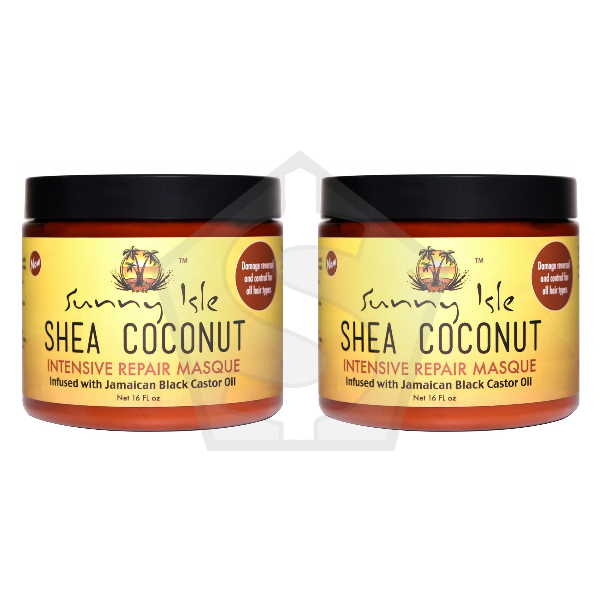 SUNNY ISLE Shea Coconut Intensive Repair Masque(16oz) - Pack of 2