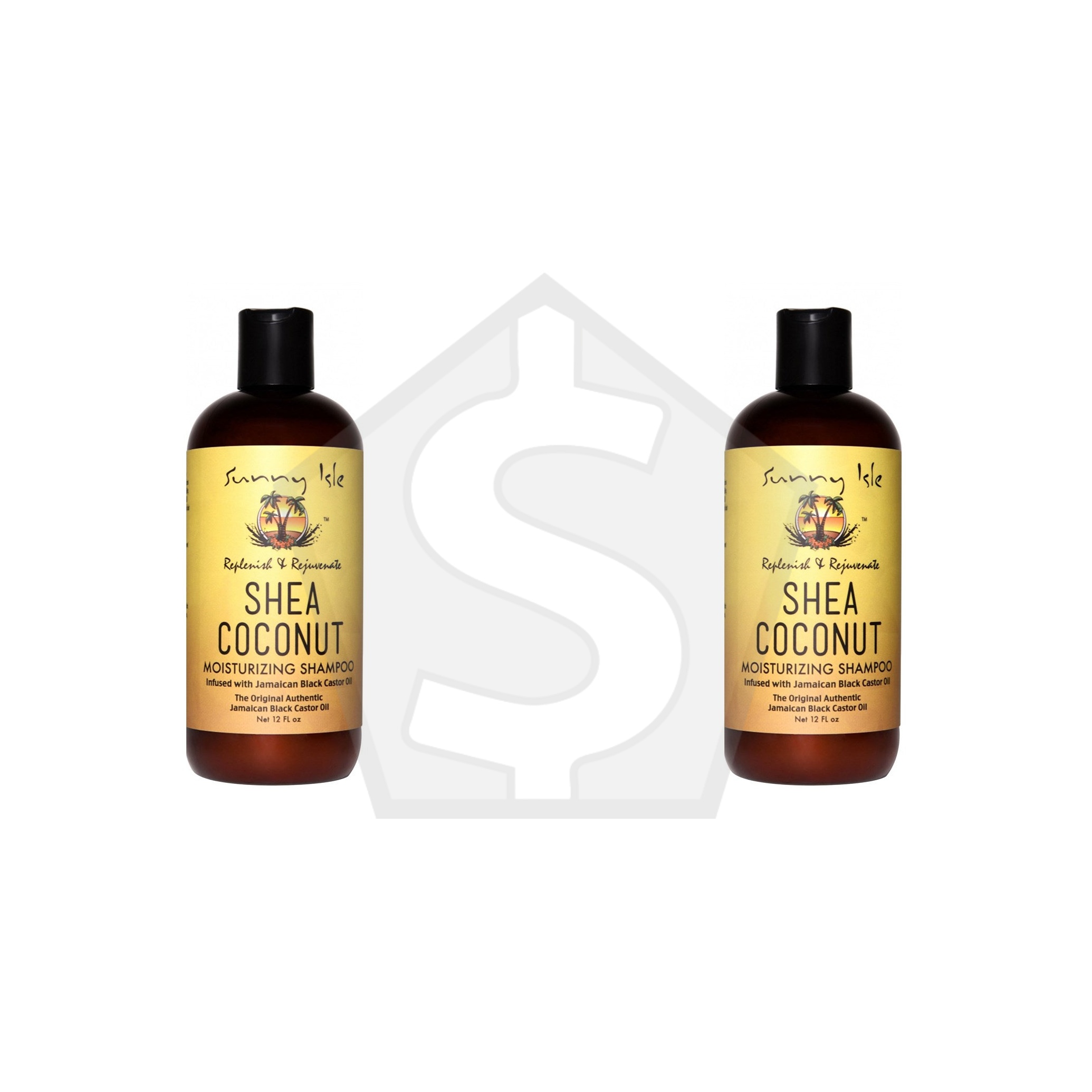 SUNNY ISLE Shea Coconut Moisturizing Shampoo(12oz) - Pack of 2