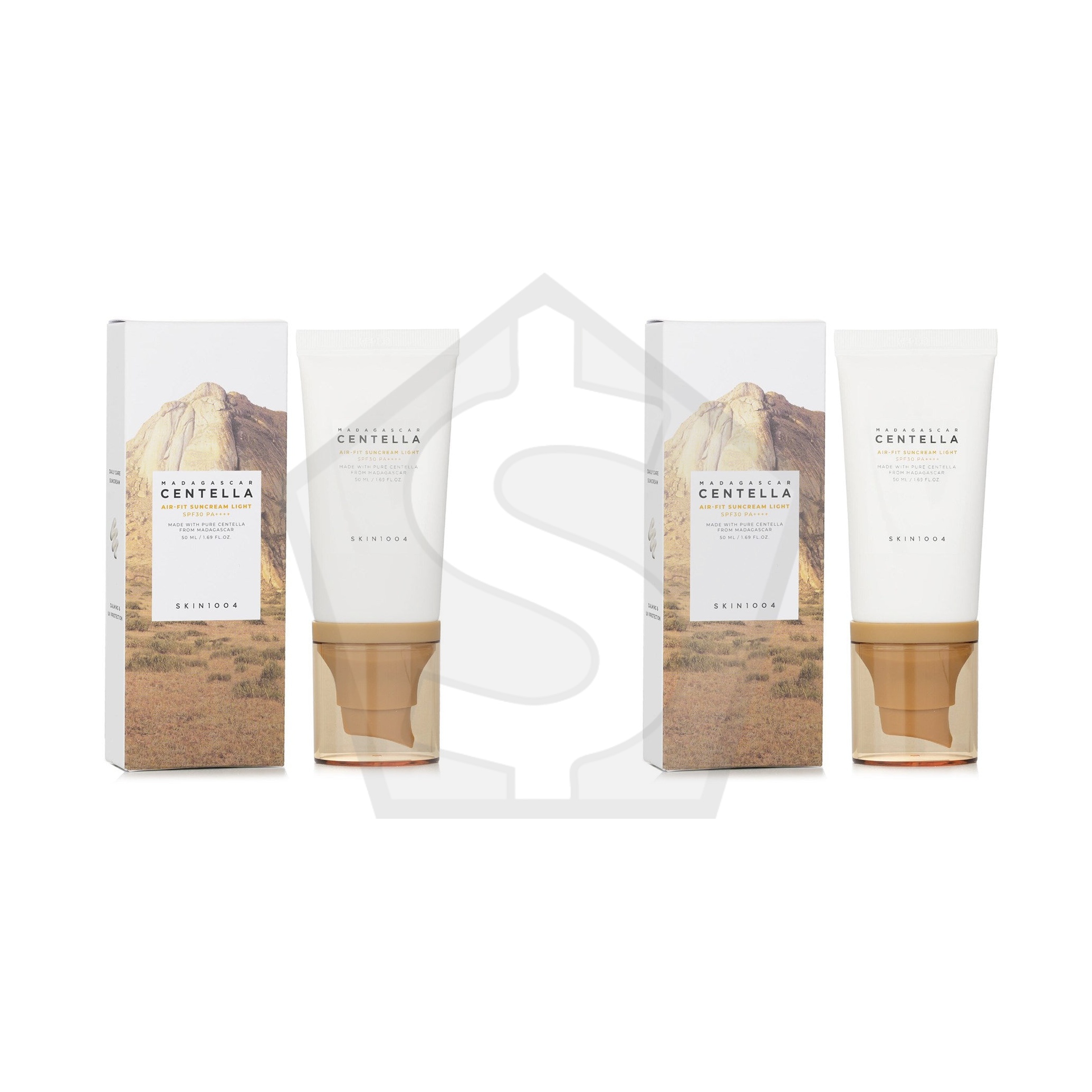 Bundle of 2 - SKIN1004 Madagascar Centella Air-Fit Suncream Plus SPF50+ PA++++ (50ml/1.69oz)