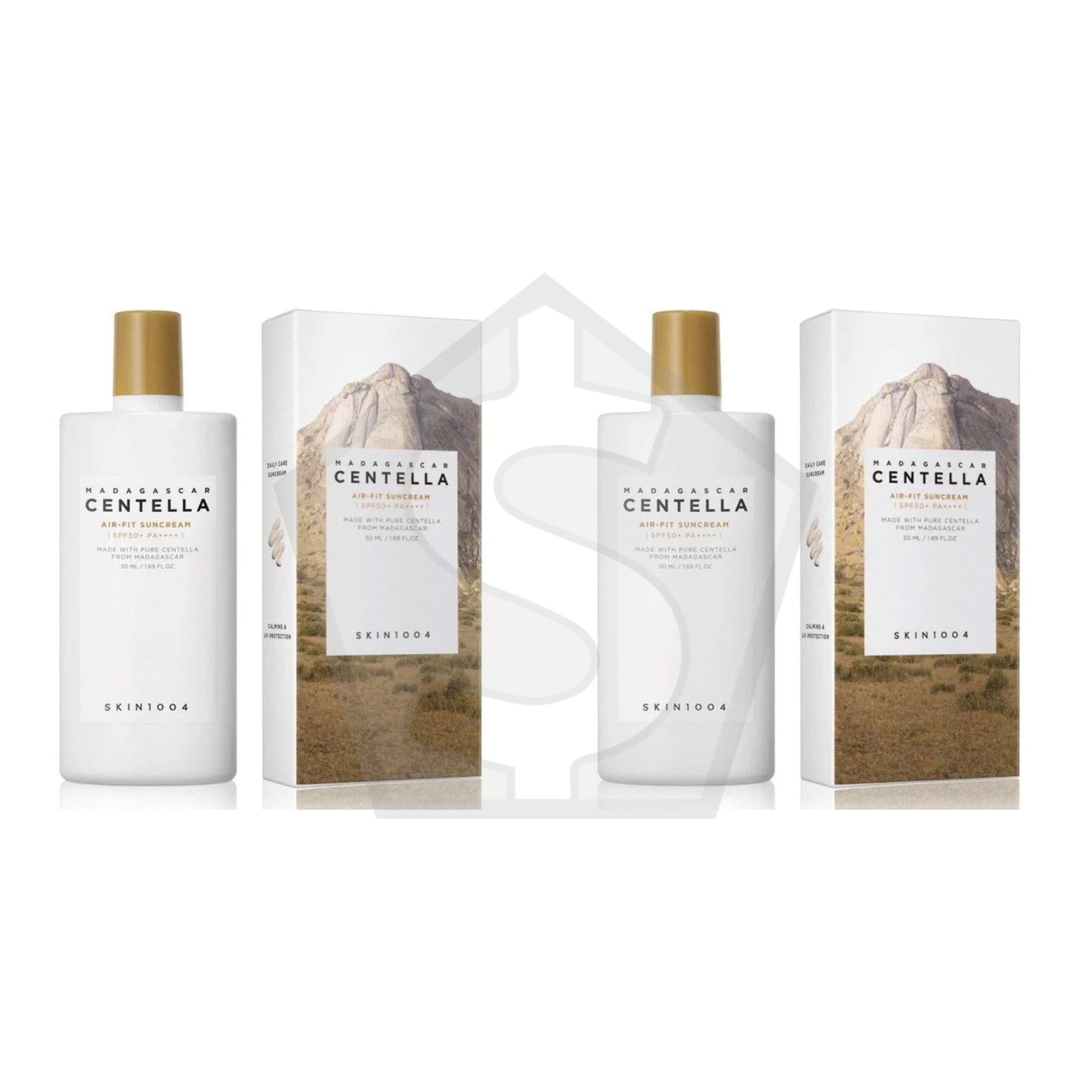 Bundle of 2 - SKIN1004 Madagascar Centella Air-Fit Suncream Light SPF30 PA++++ (50ml/1.69oz)