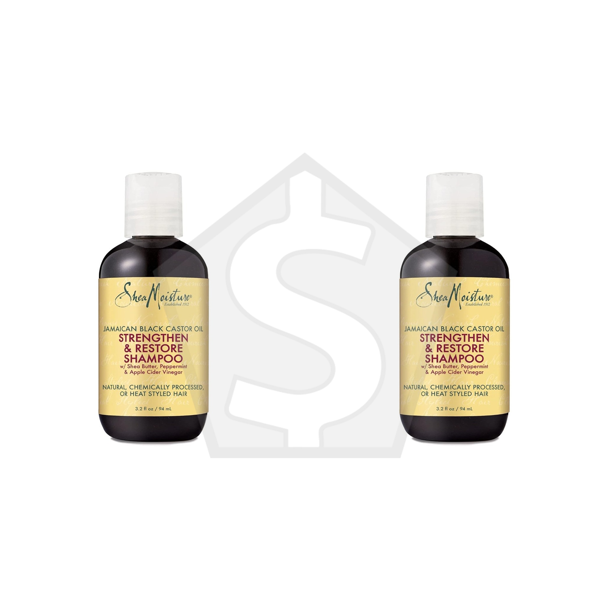 Bundle of 2 - SHEA MOISTURE Jamaican Black Castor Oil Strengthen & Restore Shampoo - 3.2oz
