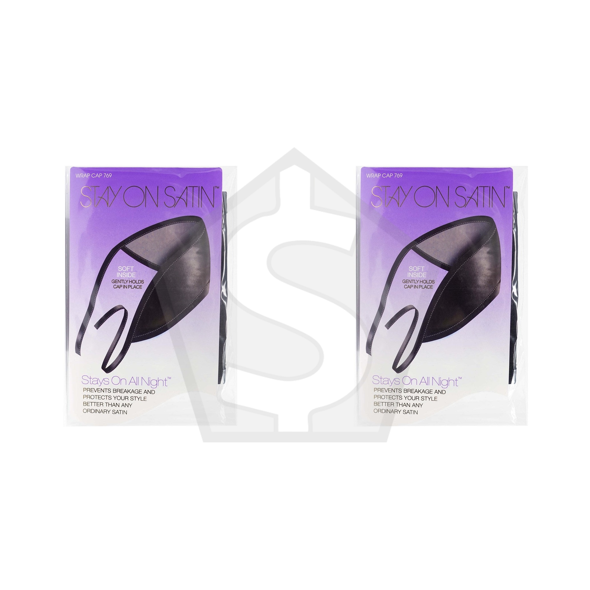 Bundle of 2 - STAY ON SATIN Wrap Cap