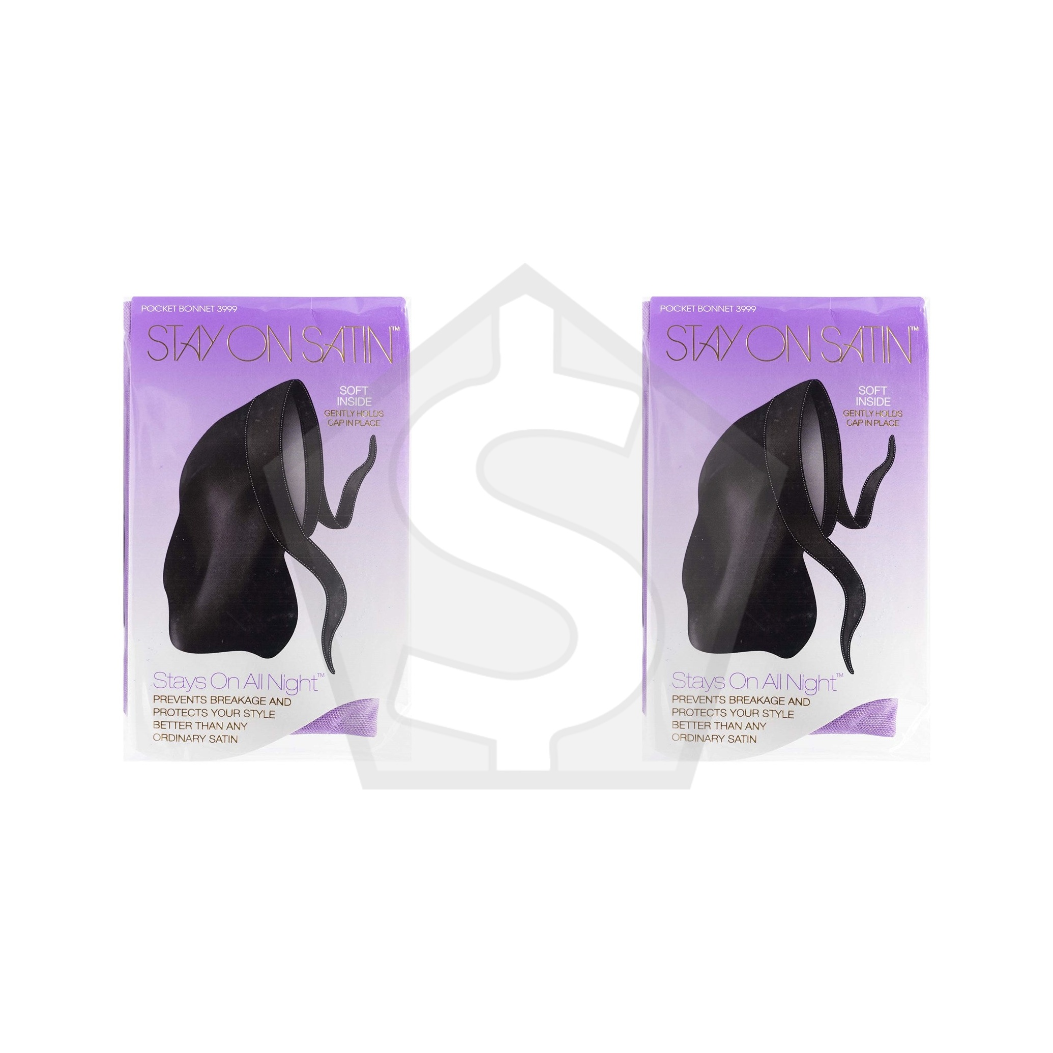 Bundle of 2 - STAY ON SATIN Pocket Bonnet