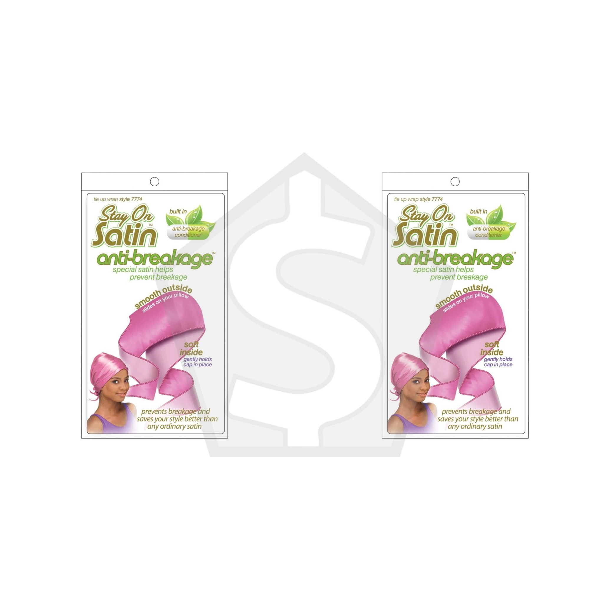 Bundle of 2 - STAY ON SATIN Anti Breakage Tie Up Wrap