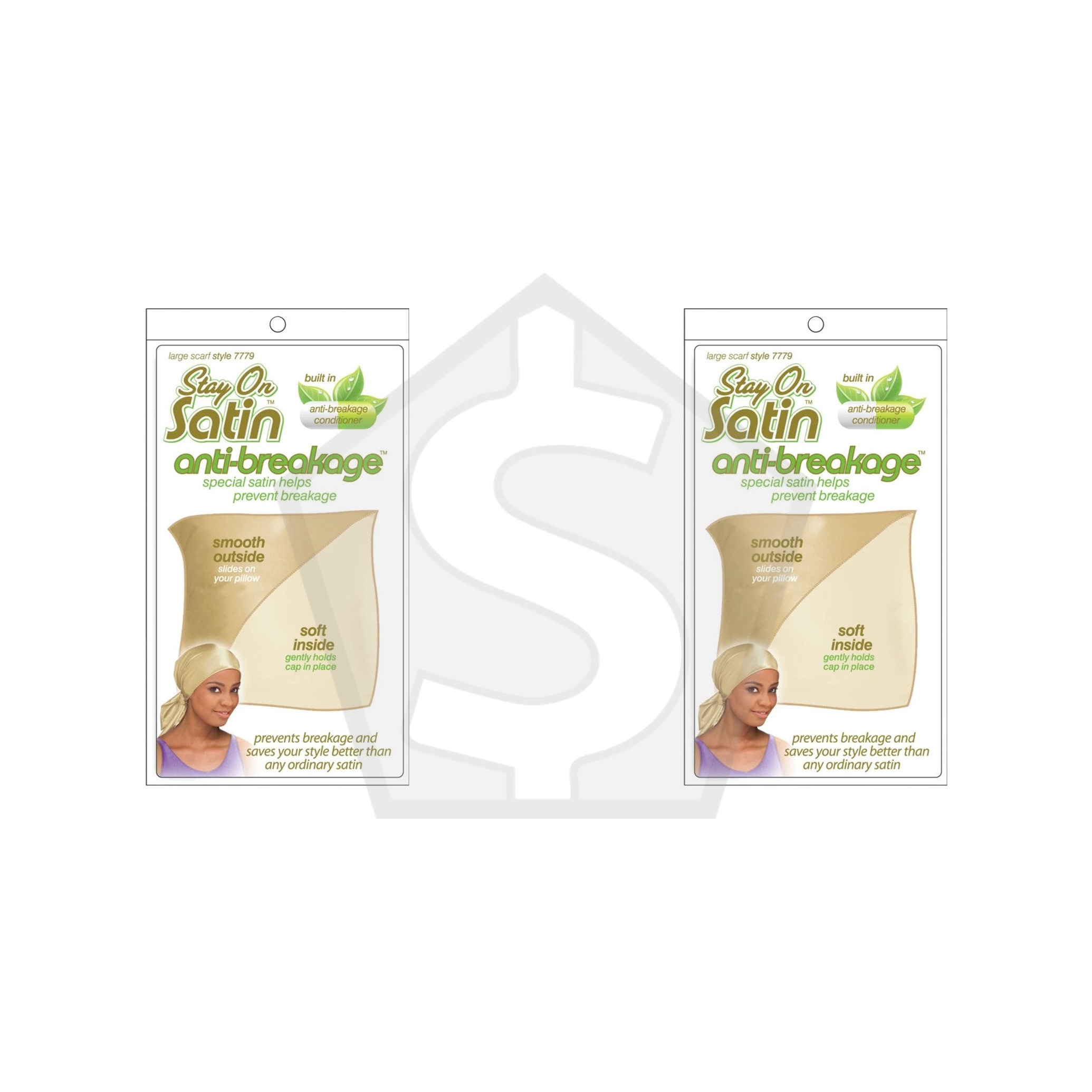 Bundle of 2 - STAY ON SATIN Anti-breakage Large Scarf