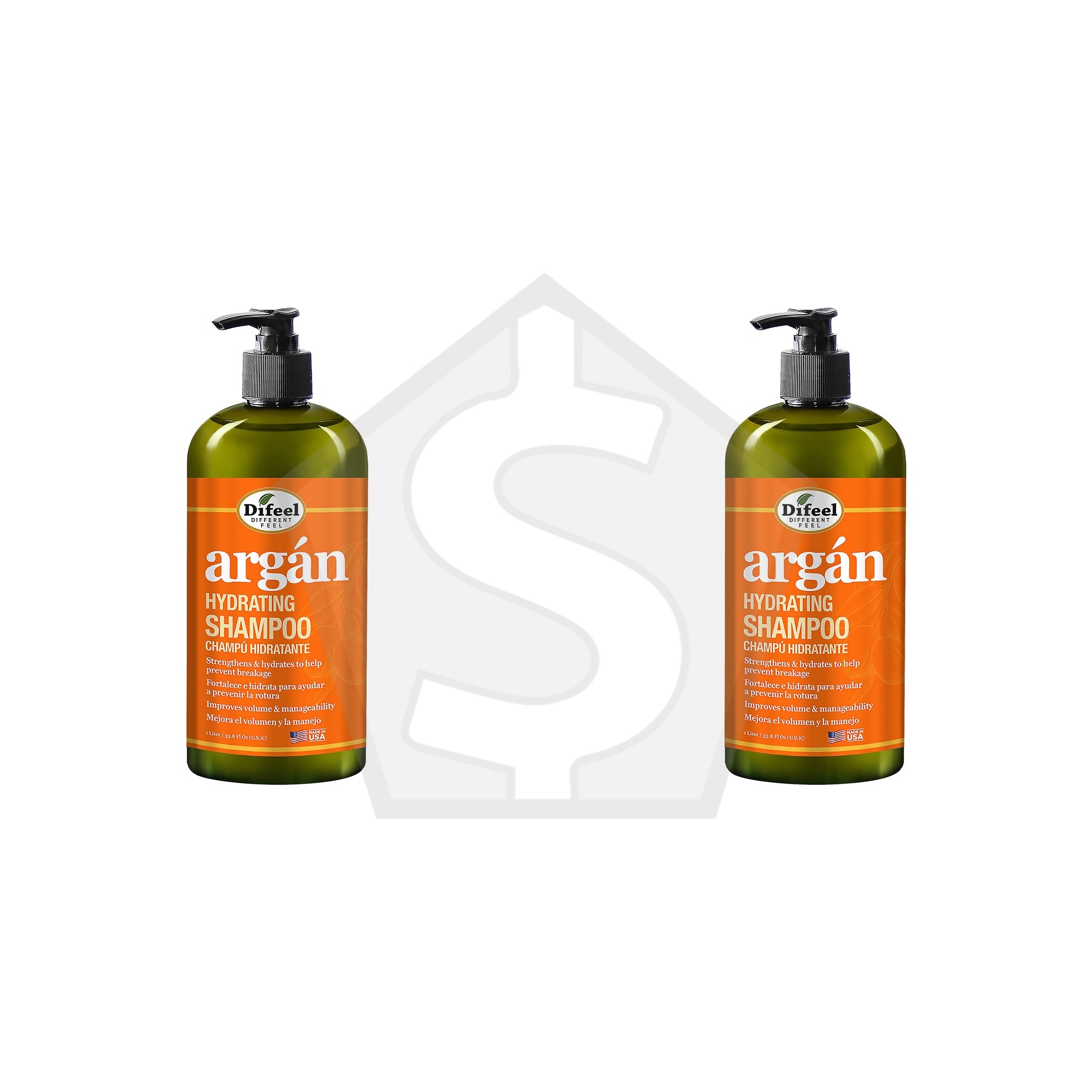 Difeel(Sunflower)  Argan Hydrating Shampoo - 33.8oz - Pack of 2