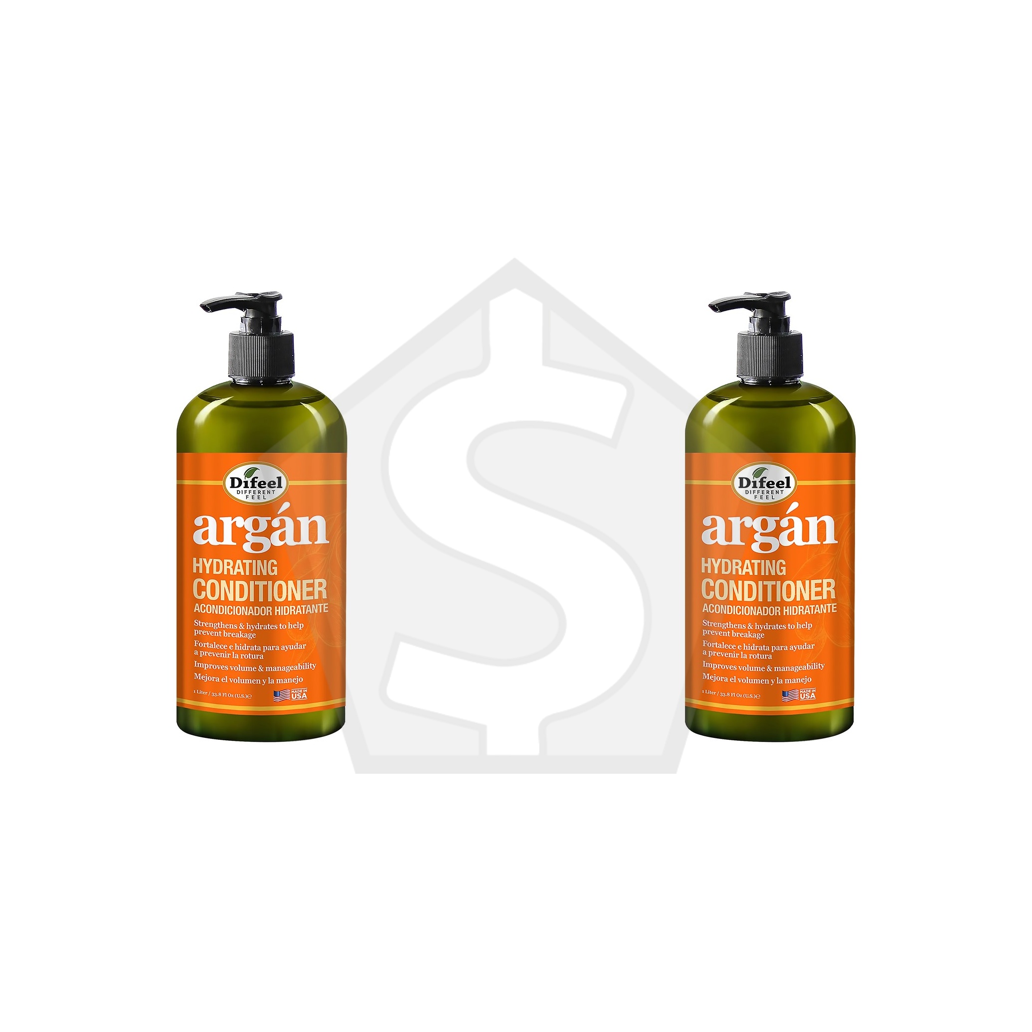 Difeel(Sunflower)  Argan Hydrating Conditioner - 33.8oz - Pack of 2