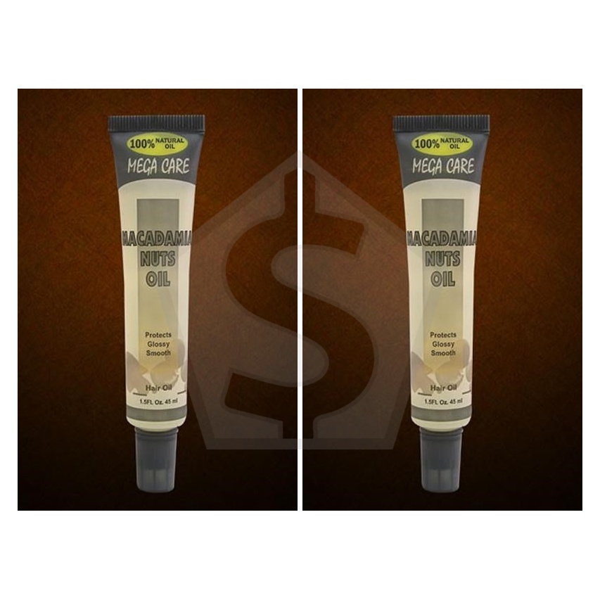 Bundle of 2 - Difeel(Sunflower)  100% Natural Hair Oil Tube (1.5oz) - Macadamia Oil