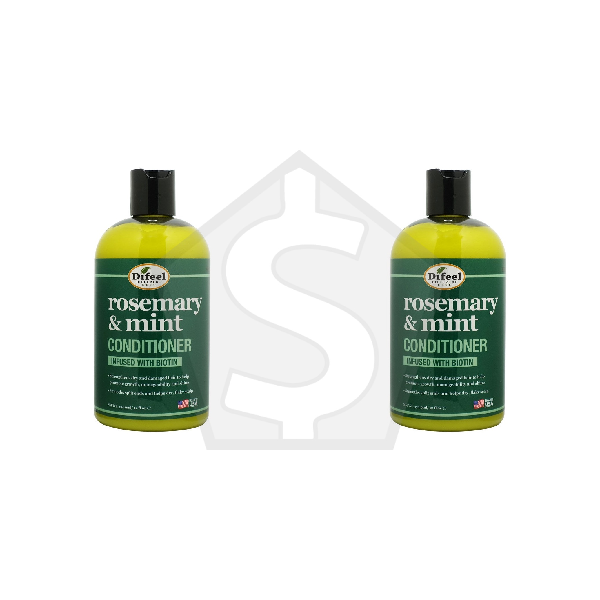 Difeel(Sunflower) Rosemary Mint Strengthening Conditioner - 12oz - Pack of 2