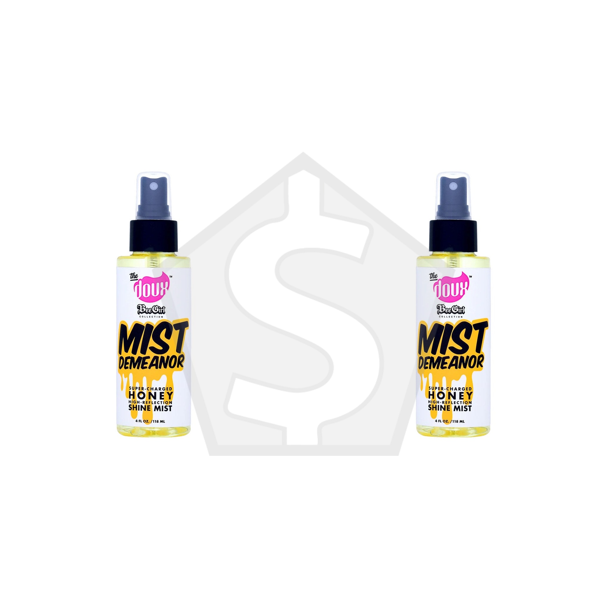 THE DOUX Bee Girl Mist Demeanor Honey Shine Mist (4oz) - Pack of 2
