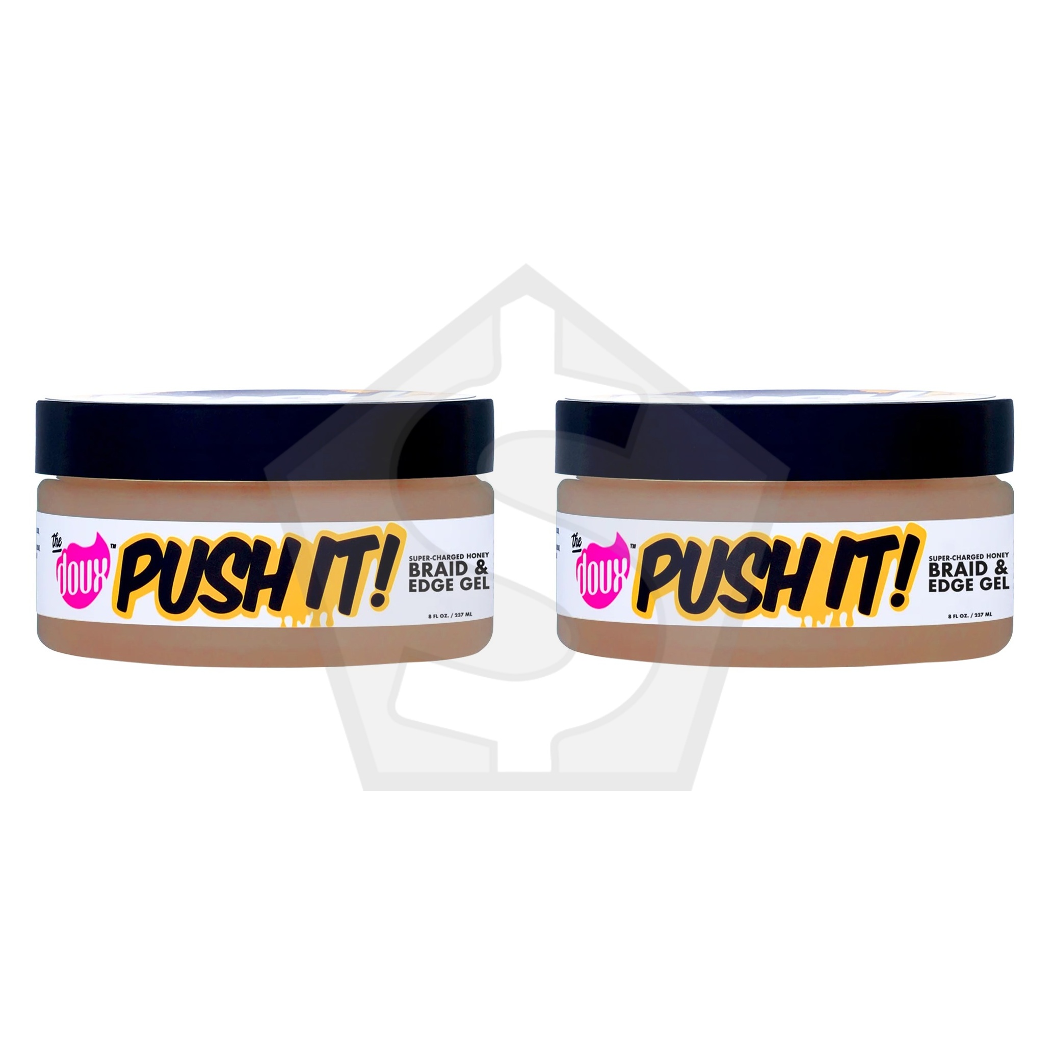 THE DOUX Bee Girl Push It! Honey Braid & Edge Gel (8oz) - Pack of 2
