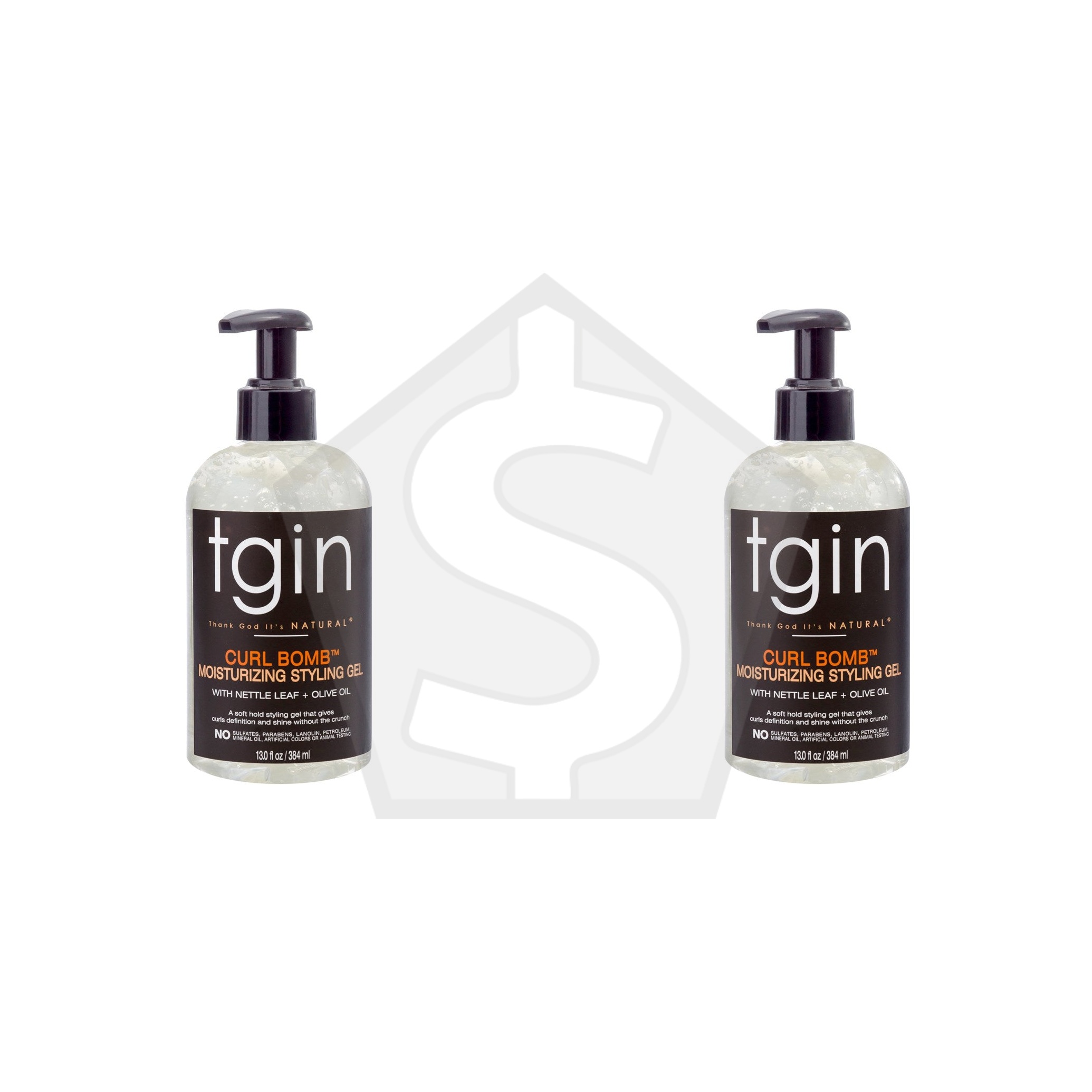 TGIN CURL BOMB Moisturizing Styling Gel (13oz) - Pack of 2