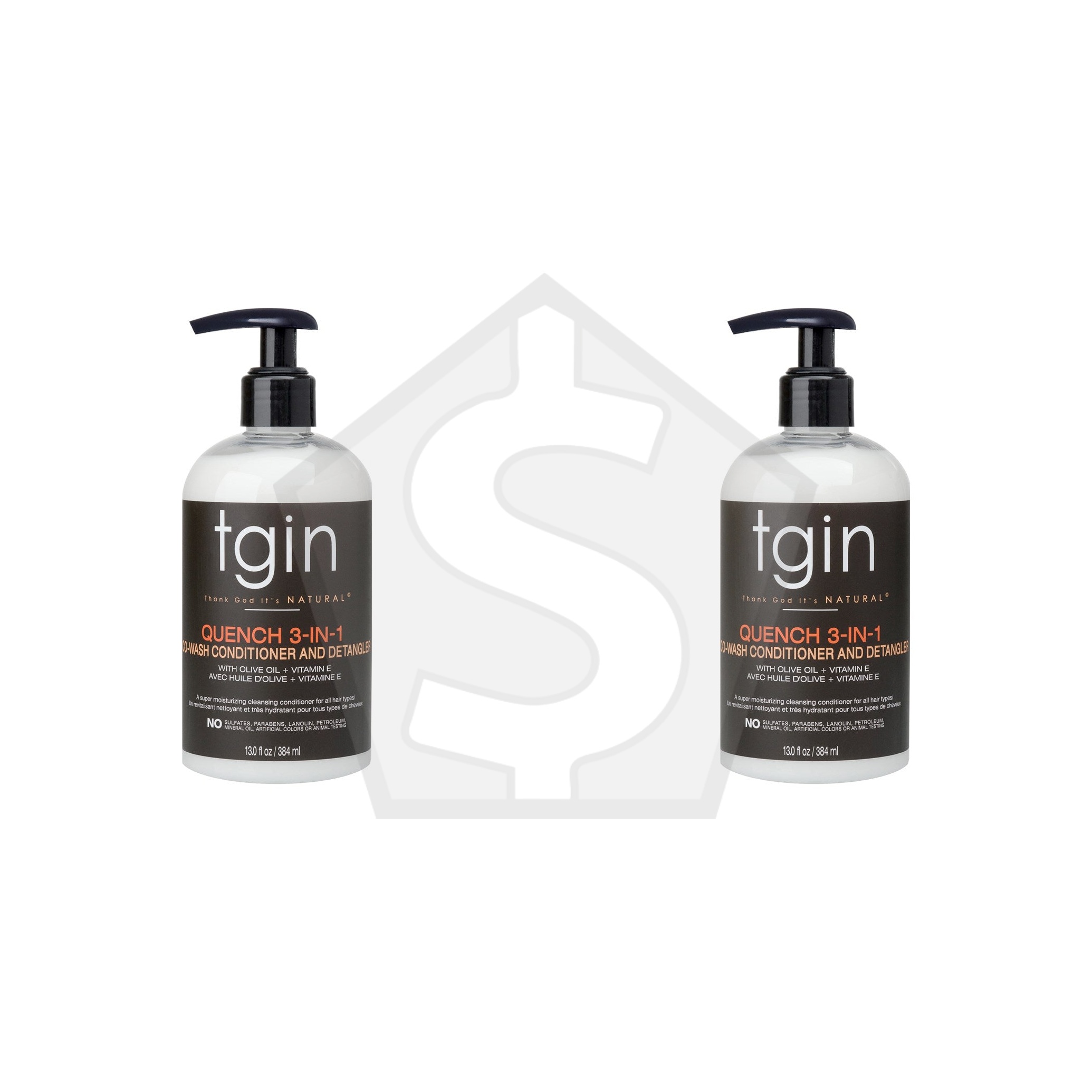 TGIN QUENCH 3 IN 1 Co-wash Conditioner and Detangler - 13oz - Pack of 2