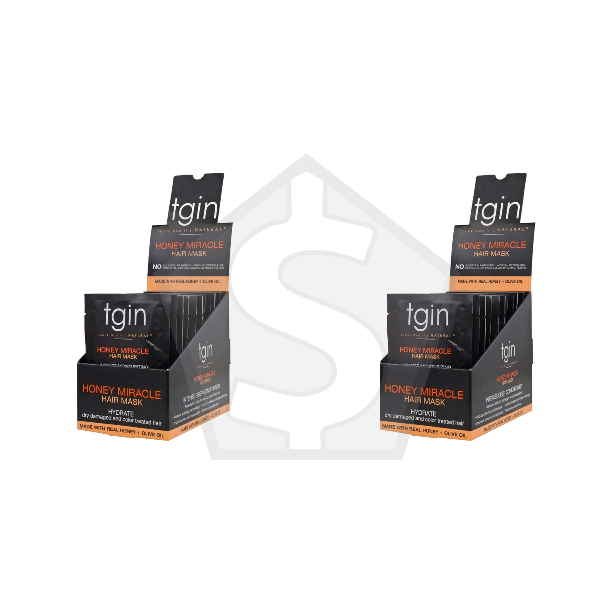 TGIN HONEY MIRACLE Hair Mask Packet (1.75oz) - Pack of 2