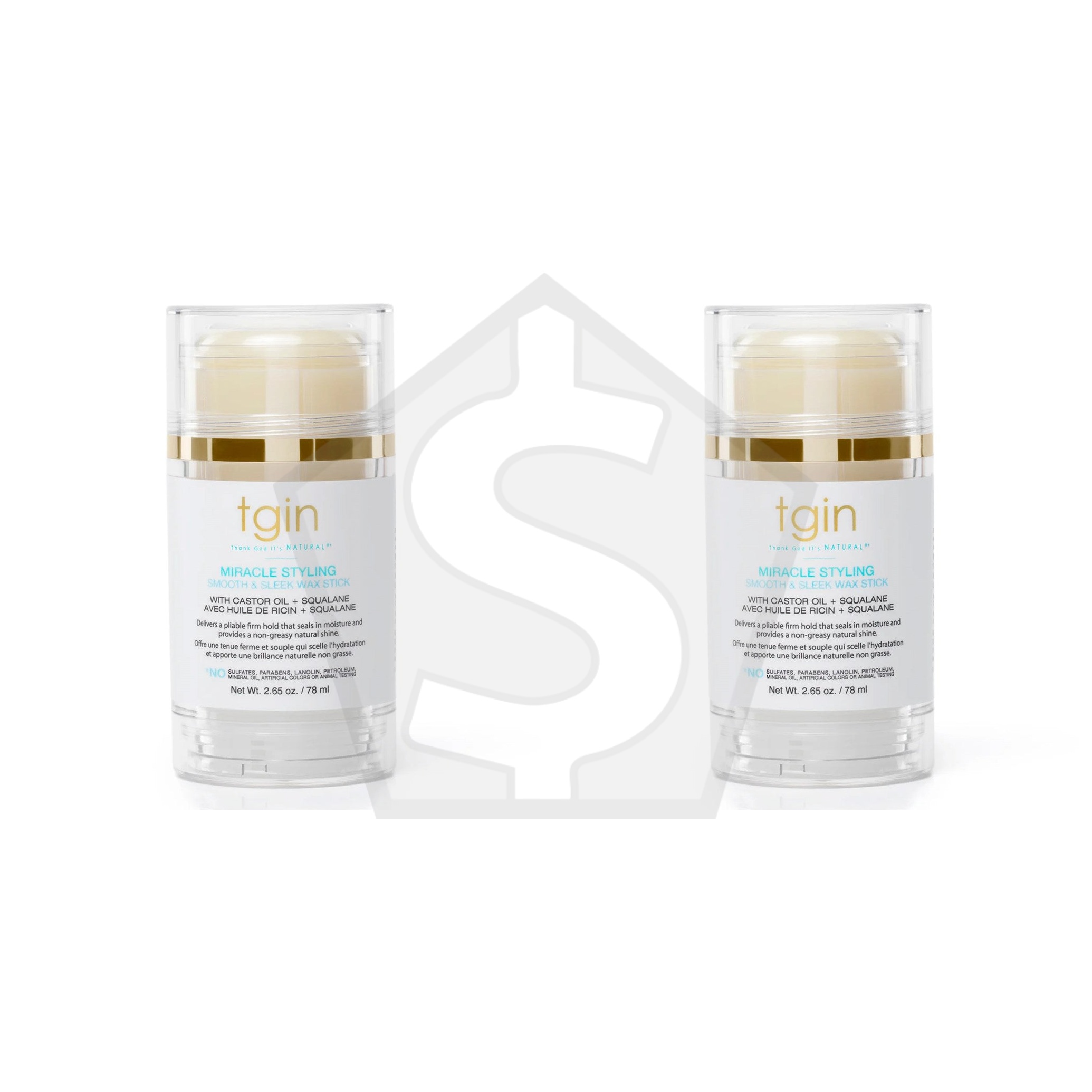 TGIN Miracle Styling Smooth & Sleek Wax Stick (2.6oz) - Pack of 2