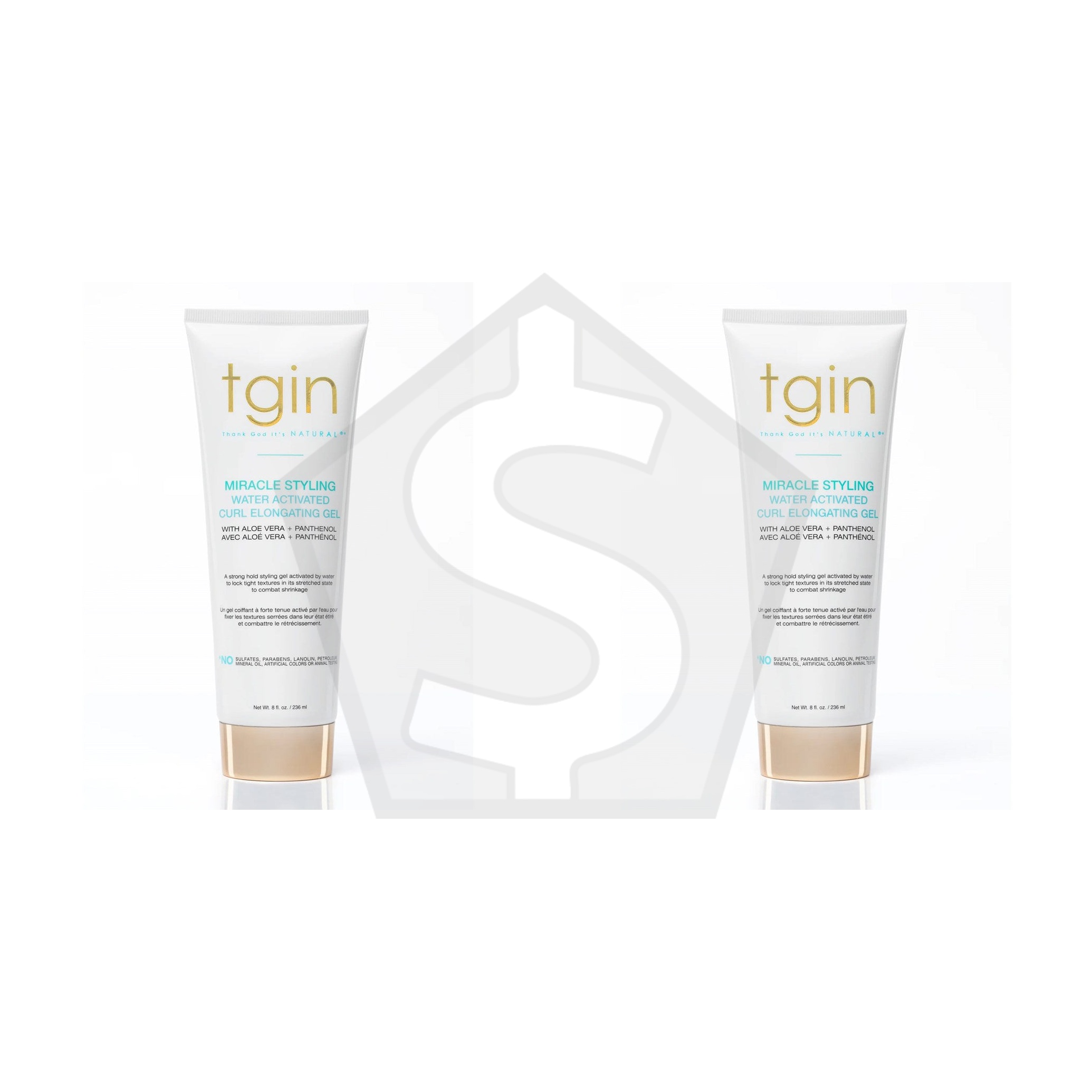 TGIN Miracle Styling Water Activated Curl Elongating Gel (8oz) - Pack of 2
