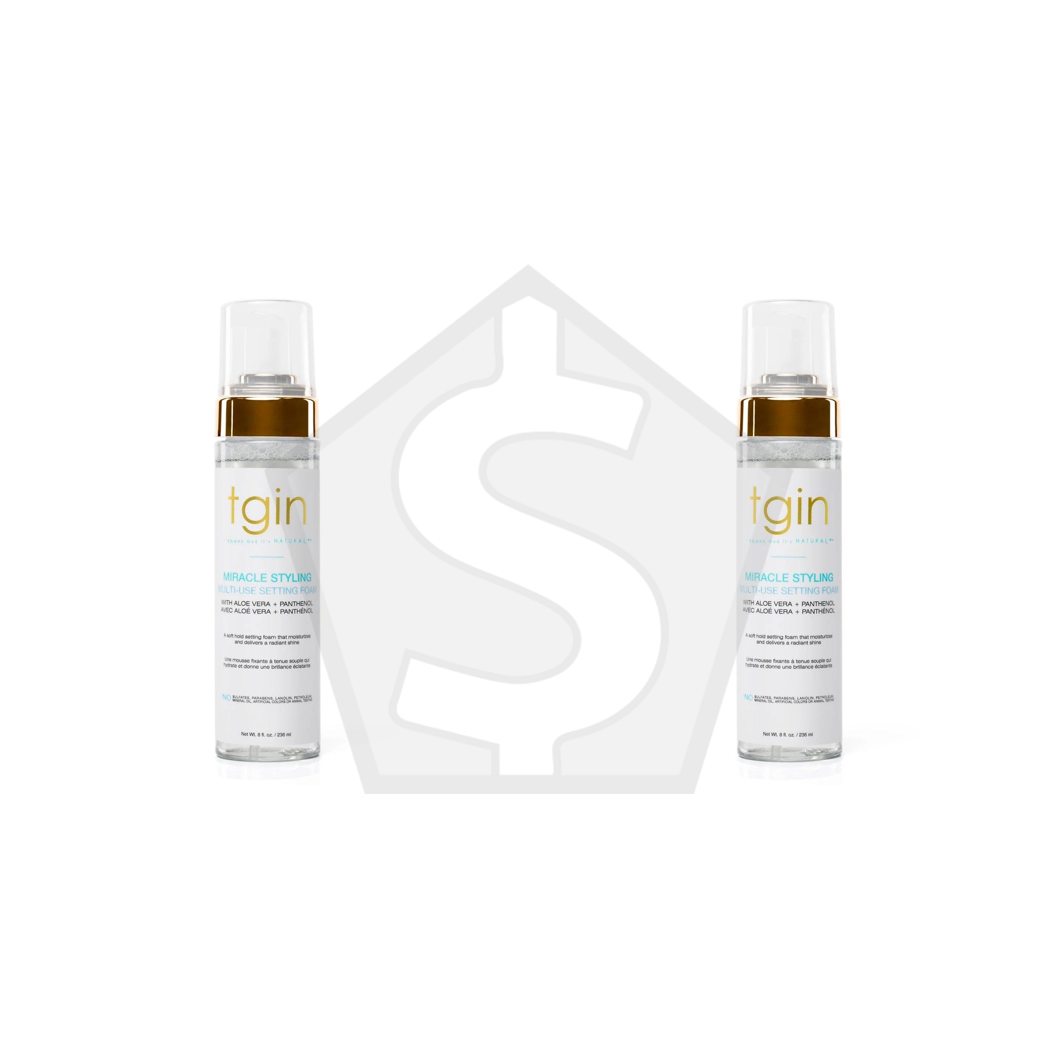 TGIN Miracle Styling Multi Use Setting Foam (8oz) - Pack of 2
