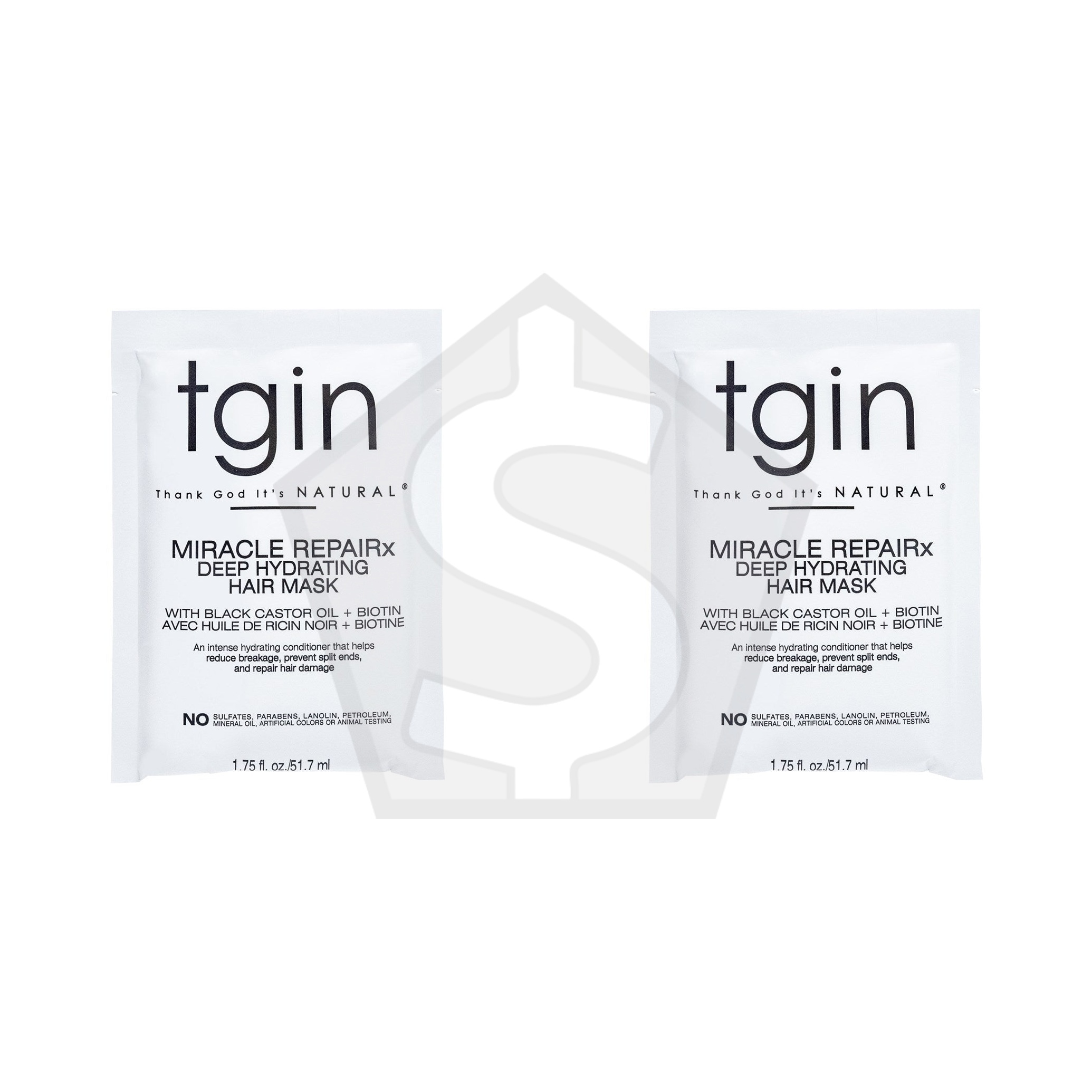 TGIN MIRACLE REPAIRX Deep Hydrating Hair Mask Packet (1.75oz) - Pack of 2