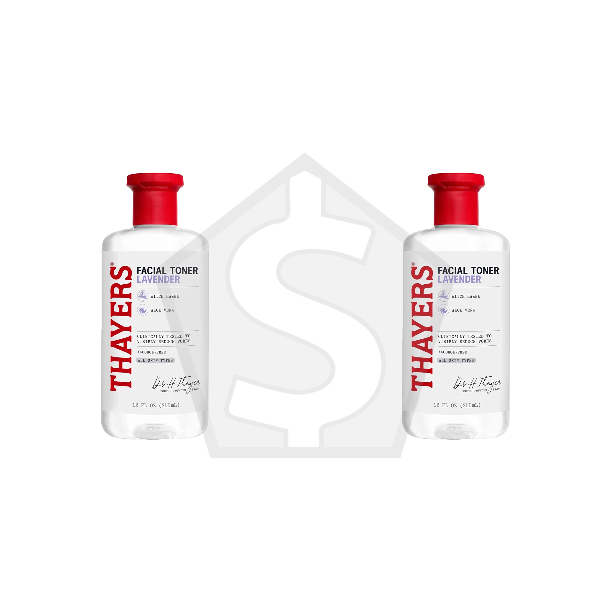 THAYERS Alcohol-Free Witch Hazel Toner (12oz) - Lavender - Pack of 2