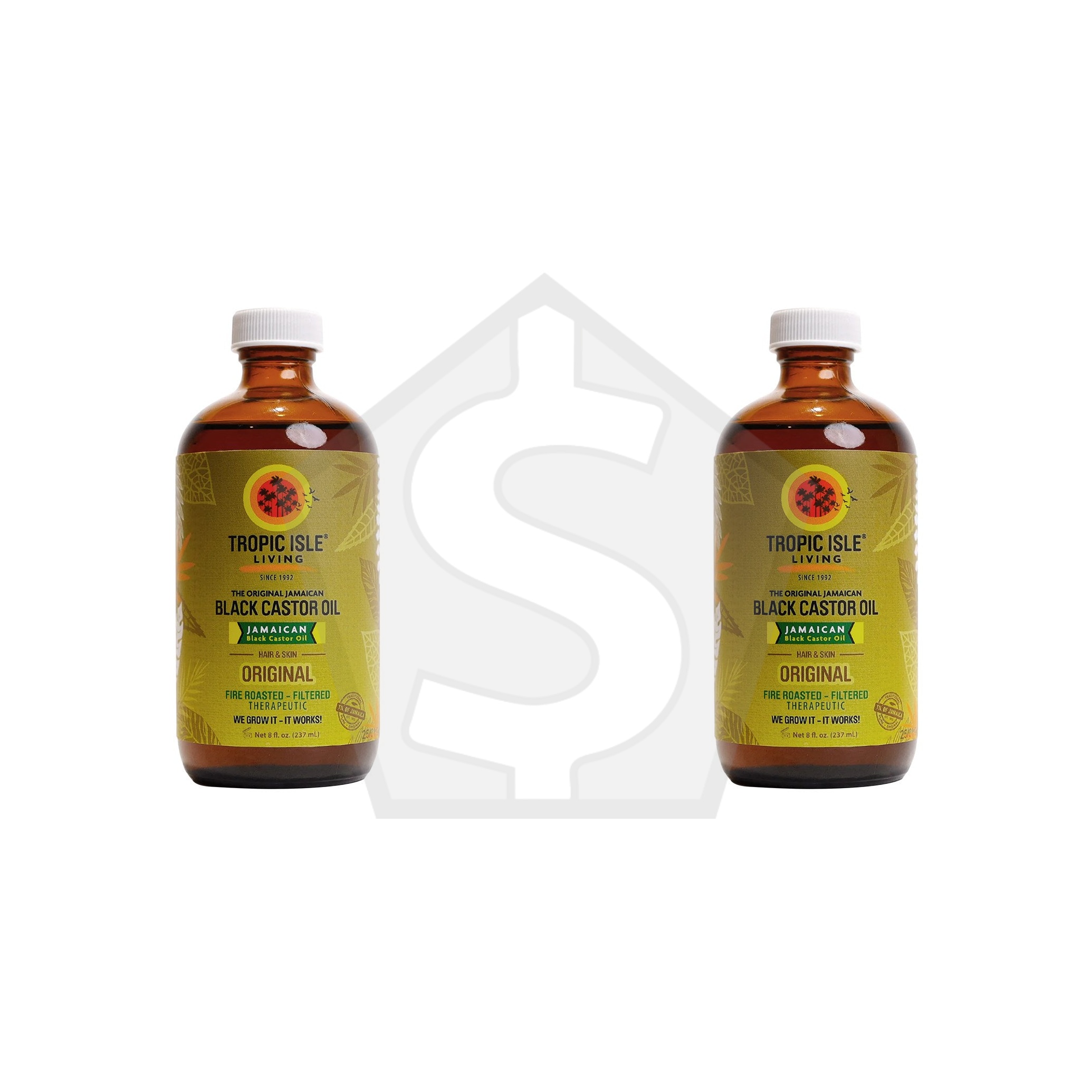 TROPIC ISLE LIVING Jamaican Black Castor Oil [Original] - 8oz - Pack of 2