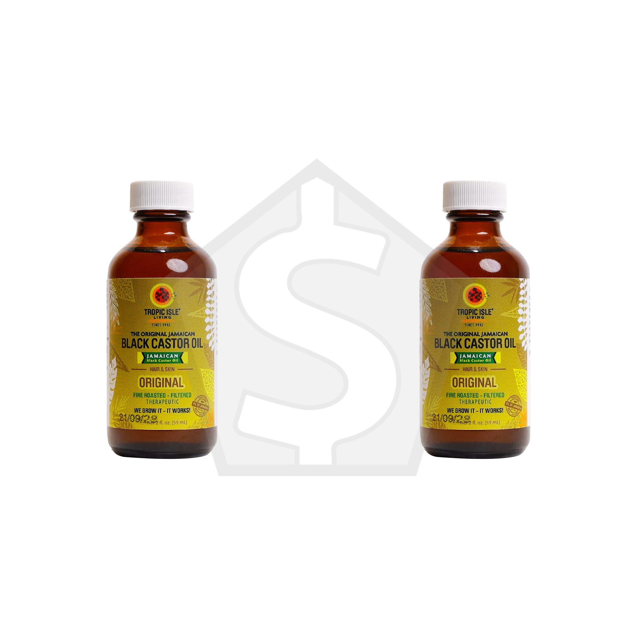TROPIC ISLE LIVING Jamaican Black Castor Oil [Original] - 2oz - Pack of 2