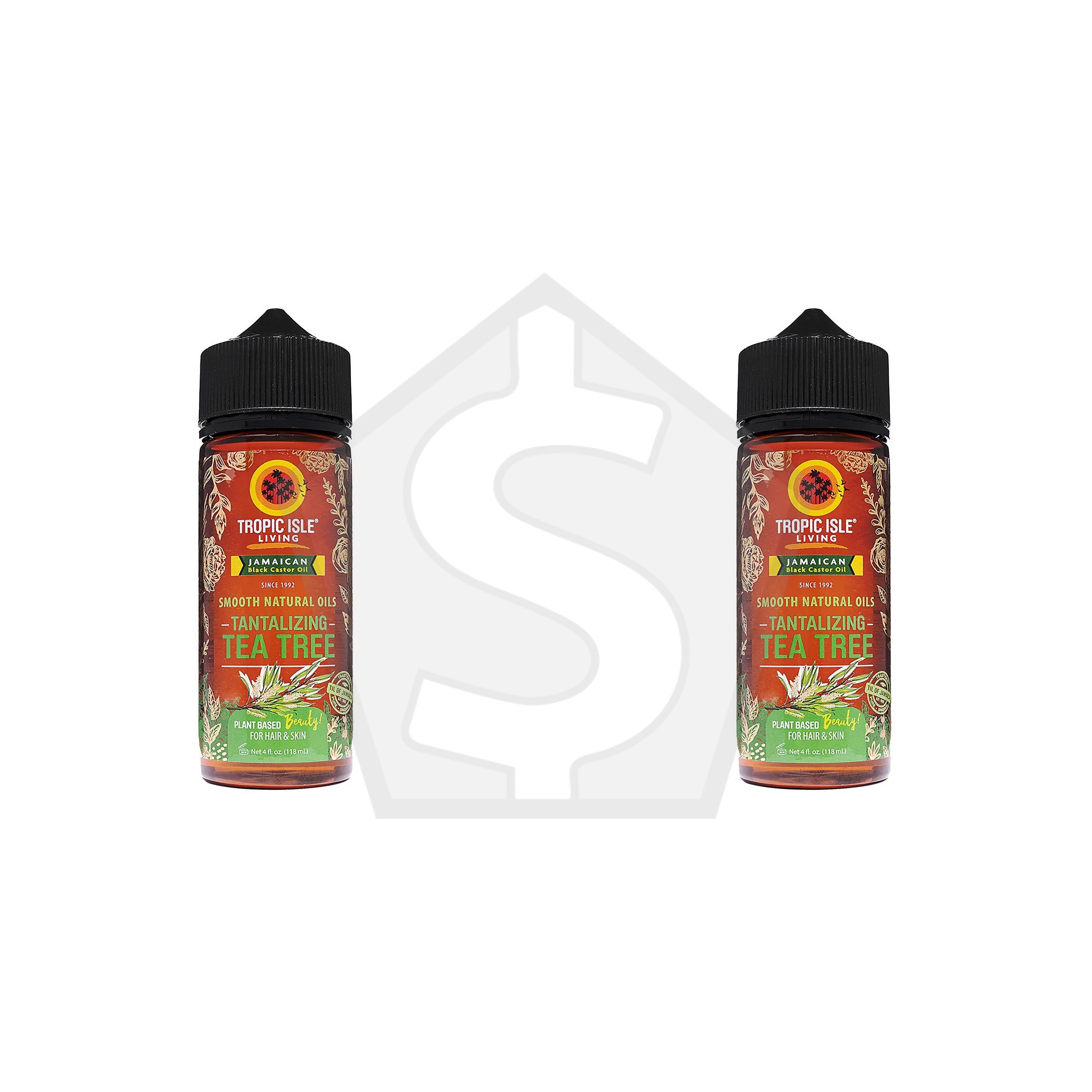 TROPIC ISLE LIVING Smooth Natural Oil (4oz) - Tantalizing Tea Tree - Pack of 2