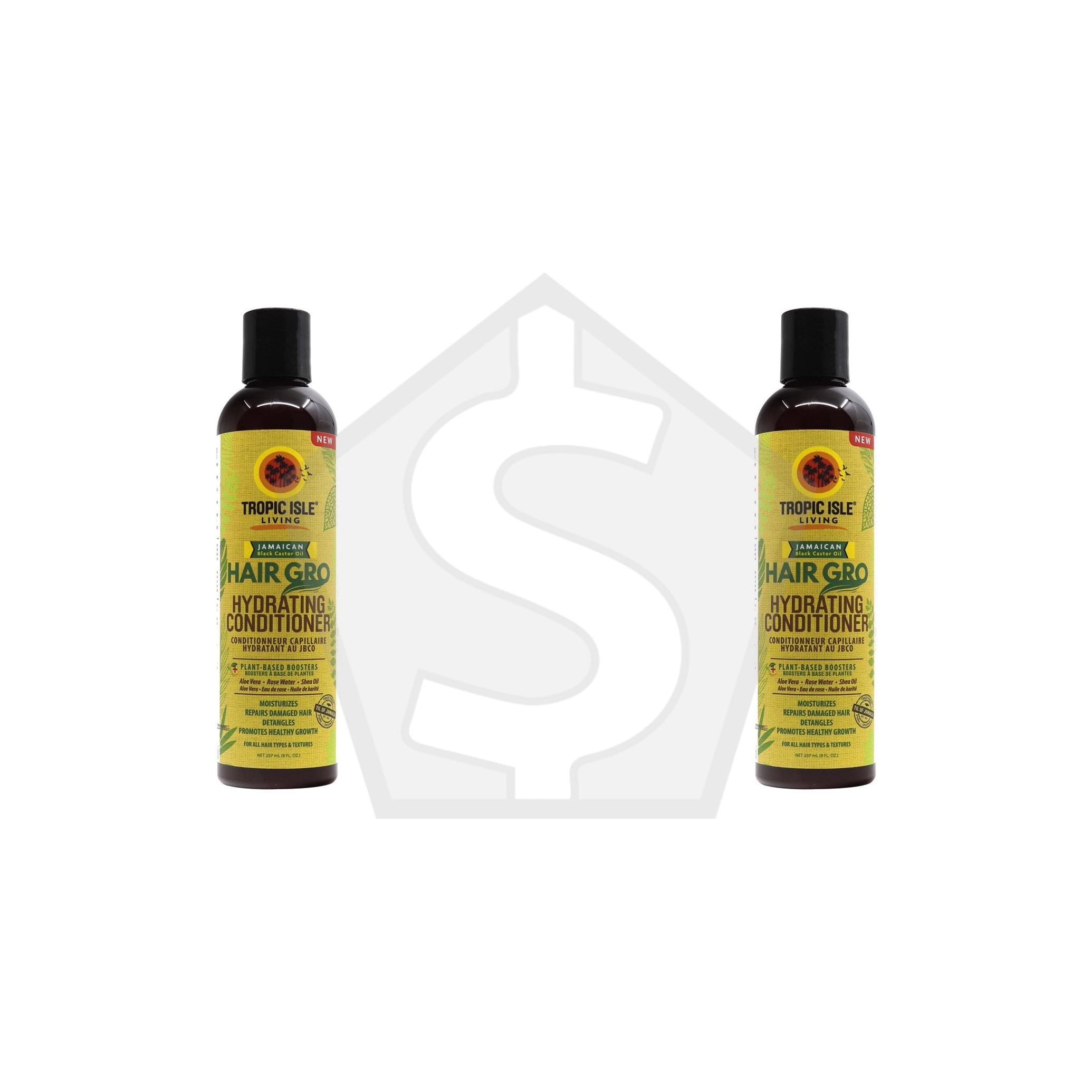 TROPIC ISLE LIVING Hair Gro Hydrating Conditioner (8oz) - Pack of 2
