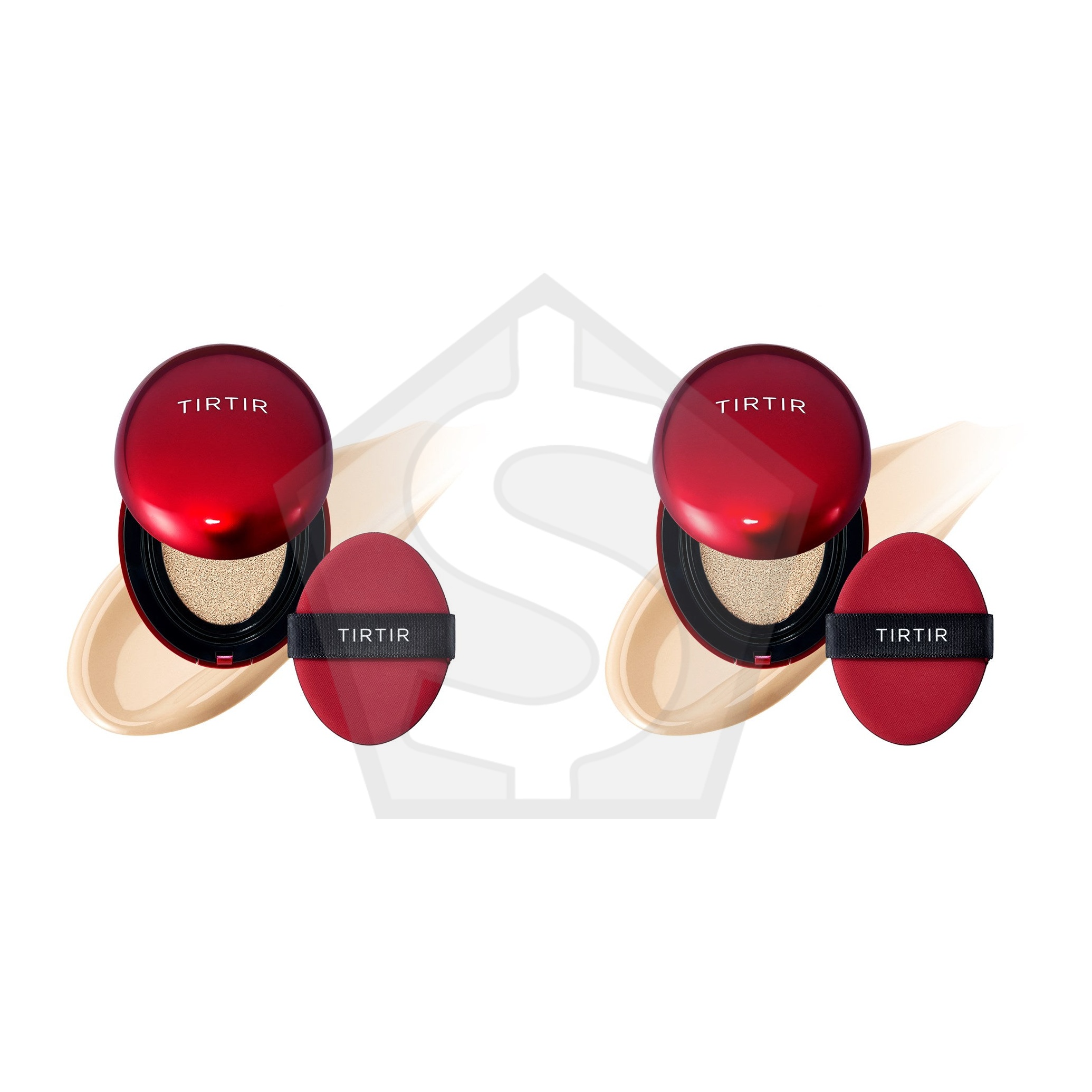 TIRTIR Mask Fit Red Cushion (0.63oz) - 17W FRENCH VANILLA - Pack of 2