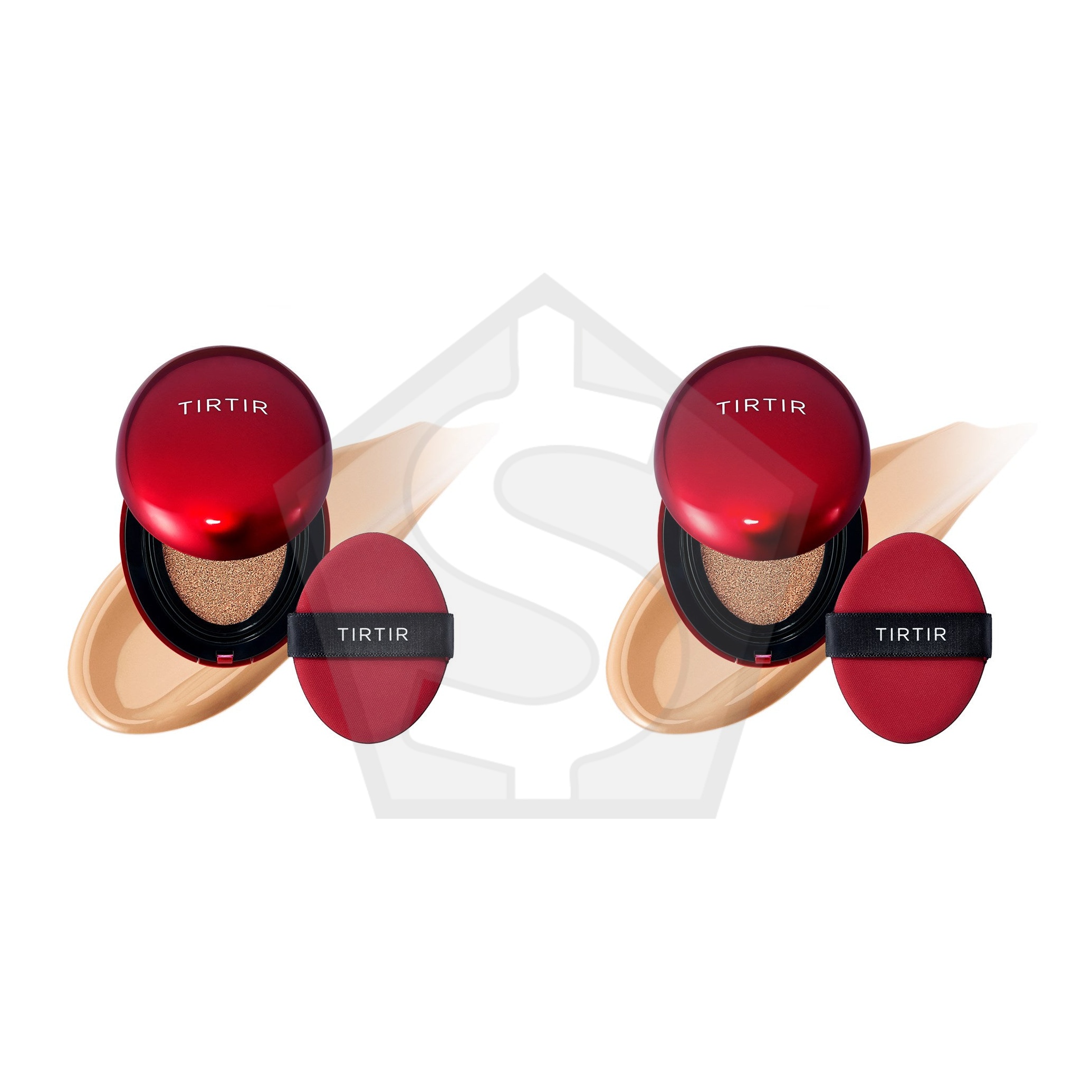 TIRTIR Mask Fit Red Cushion (0.63oz) - 27C COOL BEIGE - Pack of 2