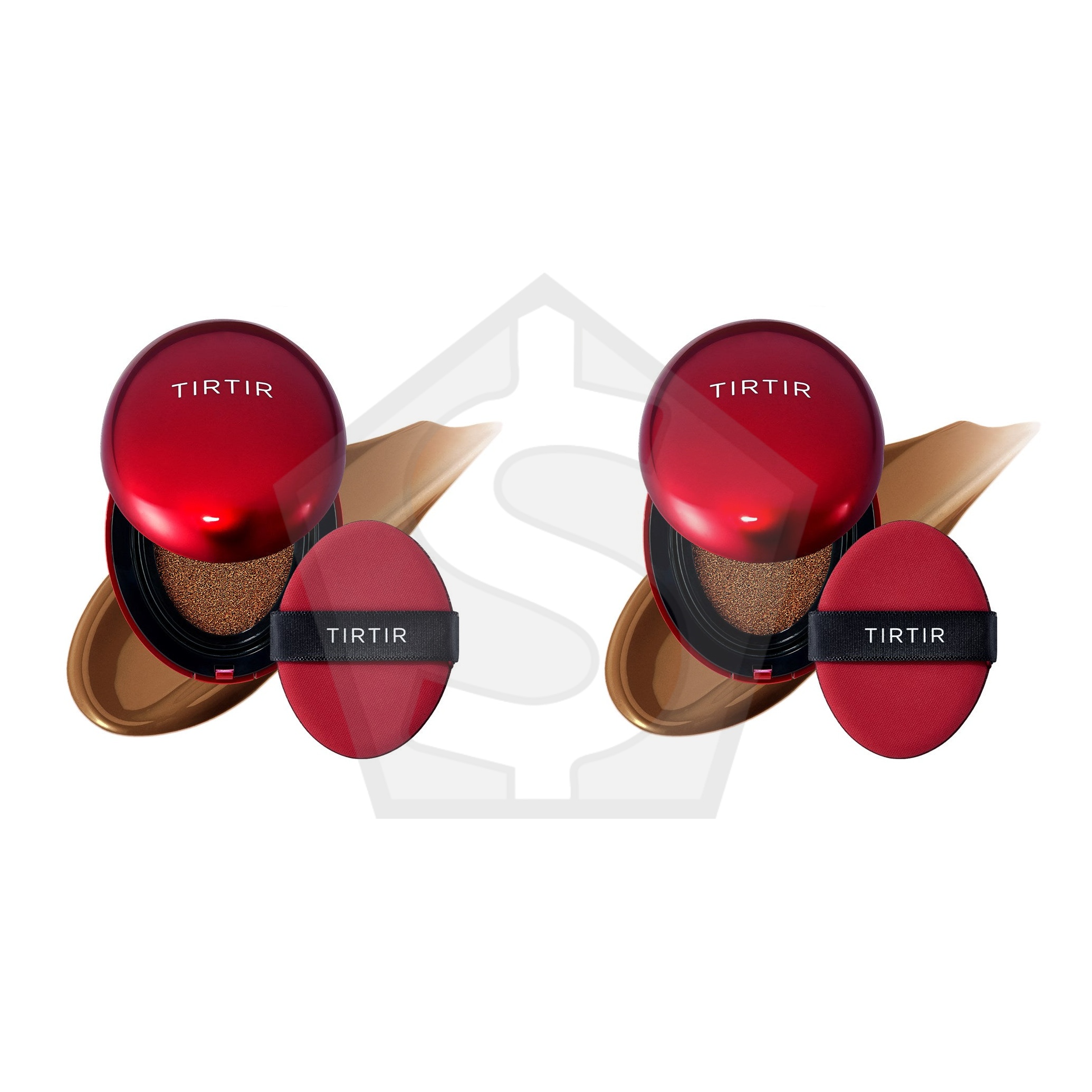 TIRTIR Mask Fit Red Cushion (0.63oz) - 45W CHESTNUT - Pack of 2
