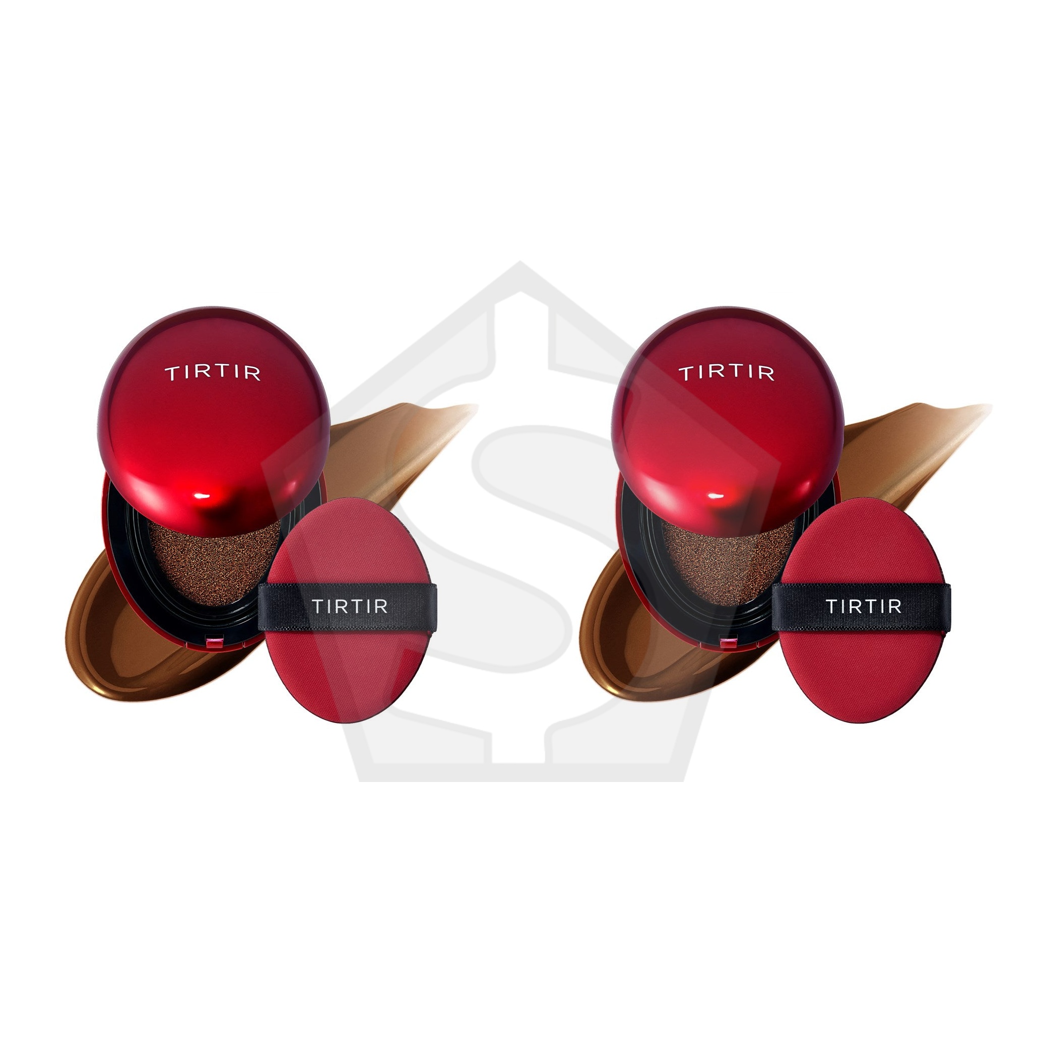TIRTIR Mask Fit Red Cushion (0.63oz) - 47N EBONY - Pack of 2