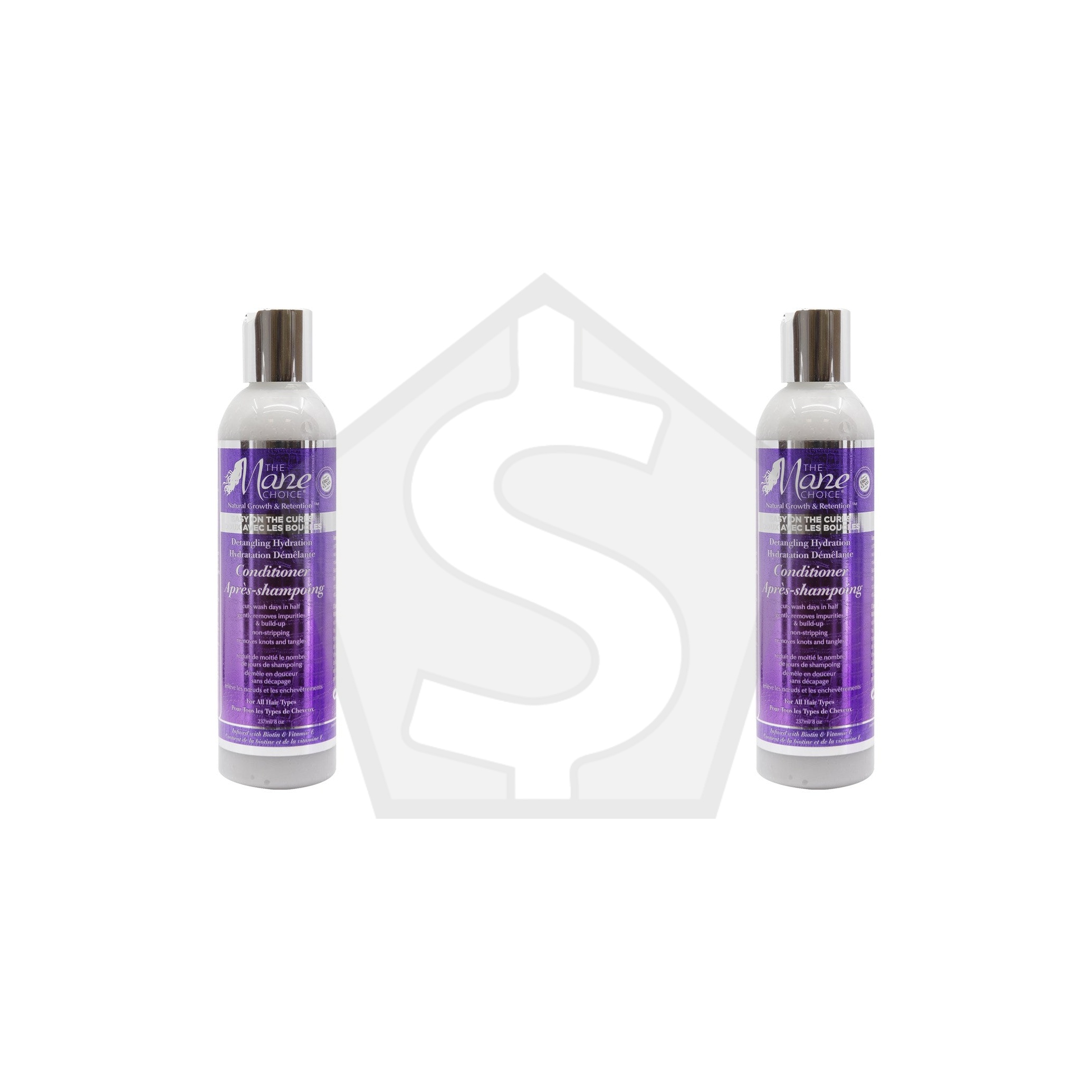 THE MANE CHOICE Easy On The Curls Detangling Hydration Conditioner (8oz) - Pack of 2