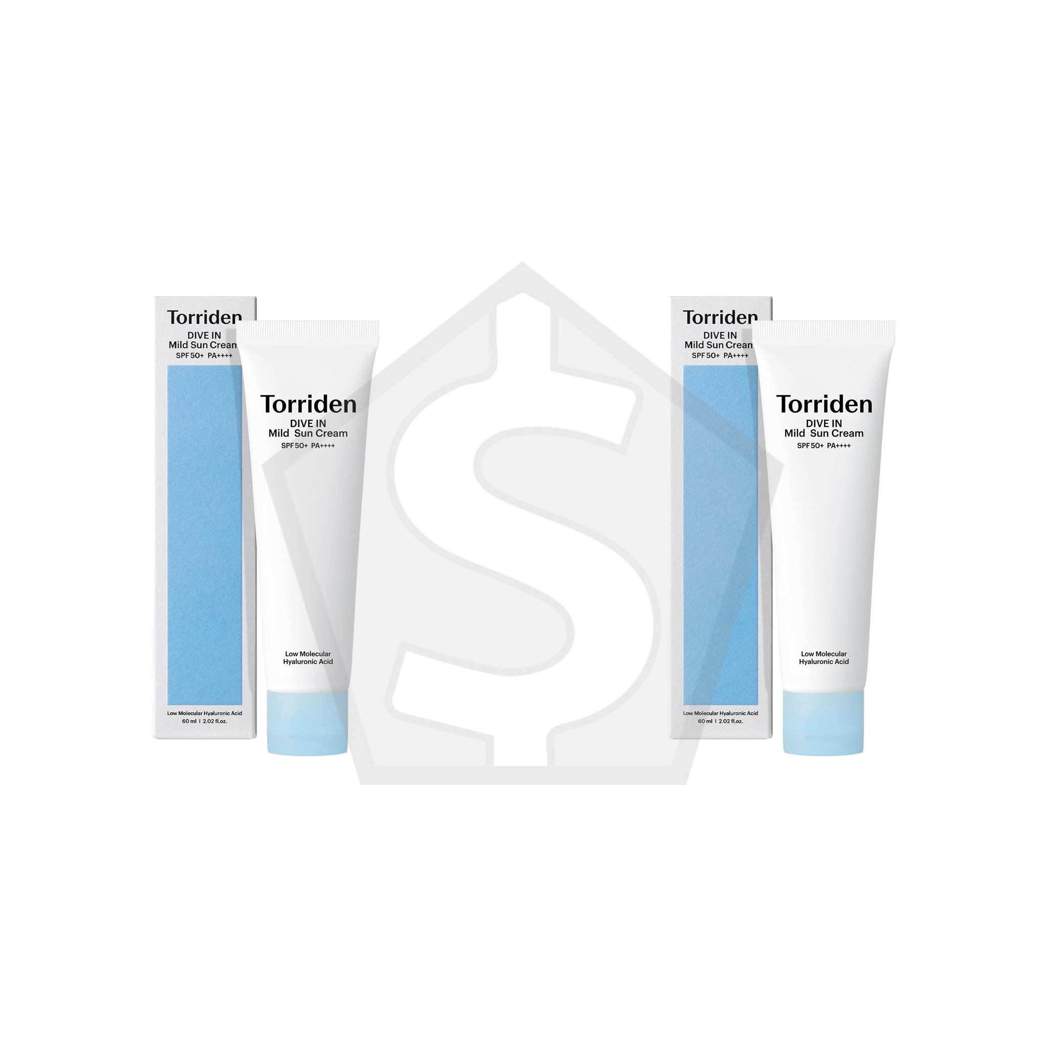 Bundle of 2 - TORRIDEN DIVE-IN Mild Sun Cream SPF50+ PA++++ (60ml/2.02oz)