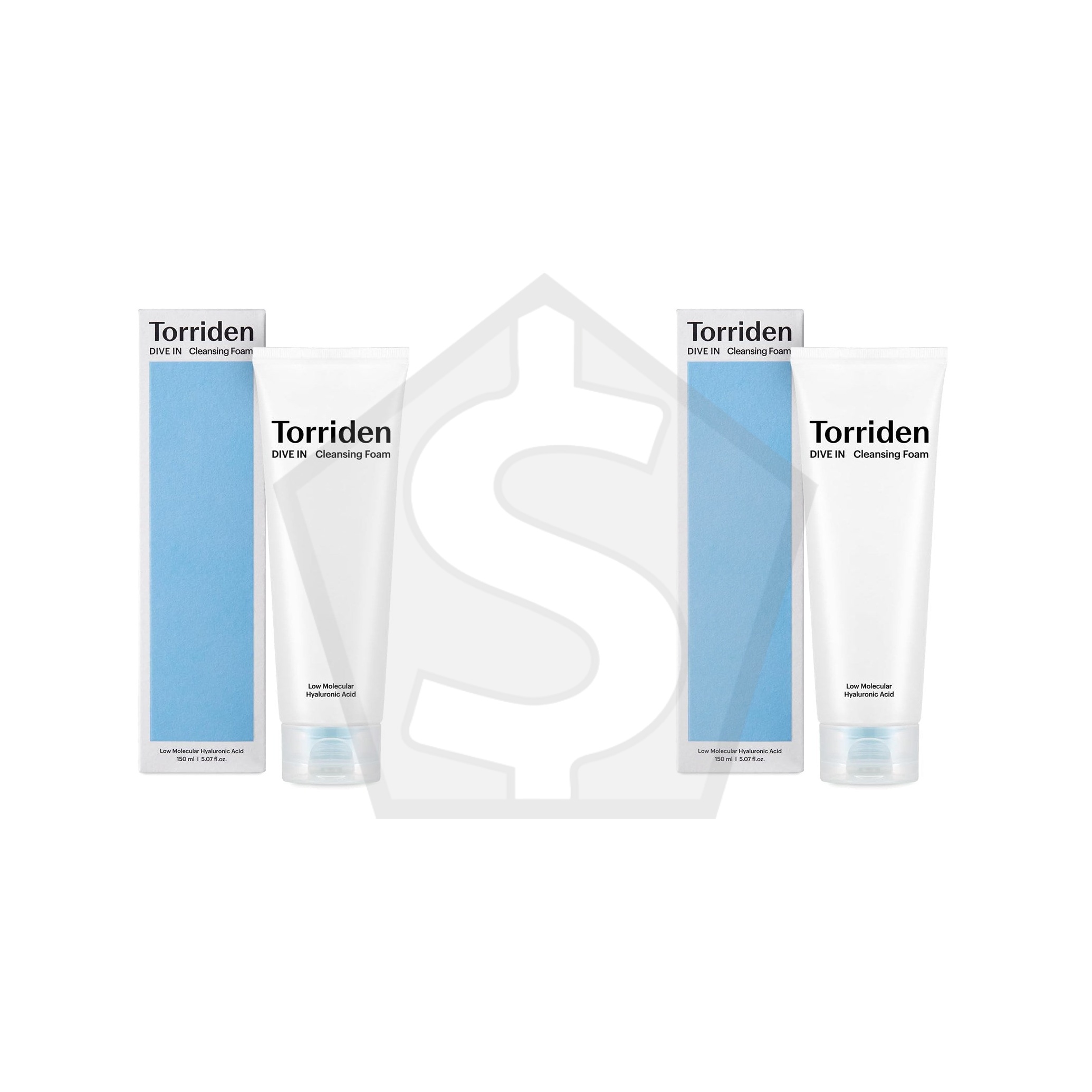 TORRIDEN DIVE-IN Low Molecular Hyaluronic Acid Cleansing Foam (150ml) - Pack of 2