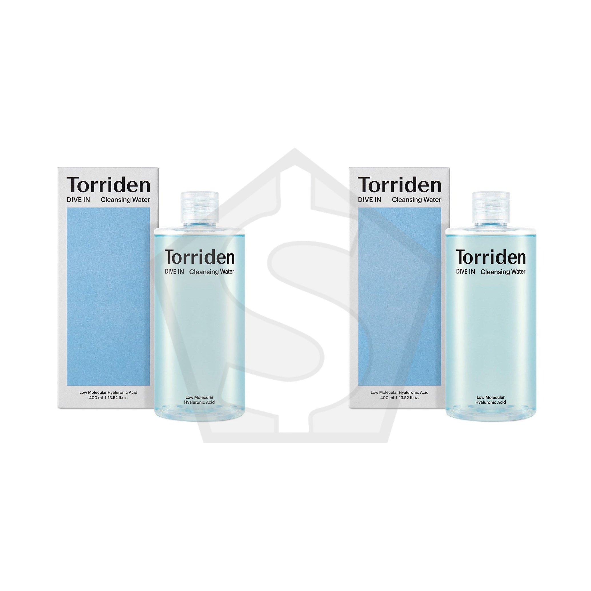 TORRIDEN DIVE-IN Low Molecular Hyaluronic Acid Cleansing Water (400ml) - Pack of 2