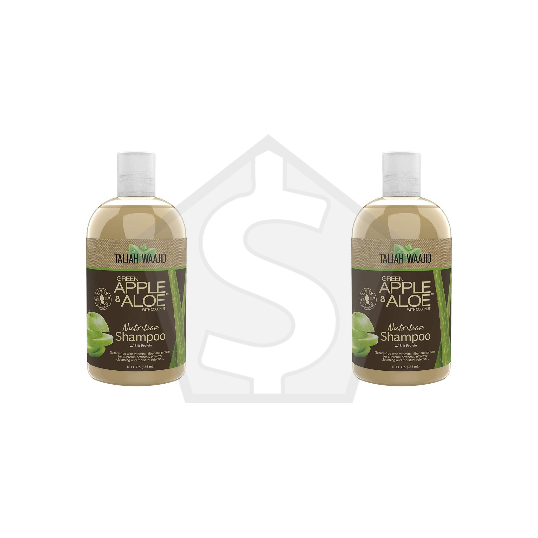 TALIAH WAAJID Green Apple & Aloe Nutrition Shampoo (12oz) - Pack of 2