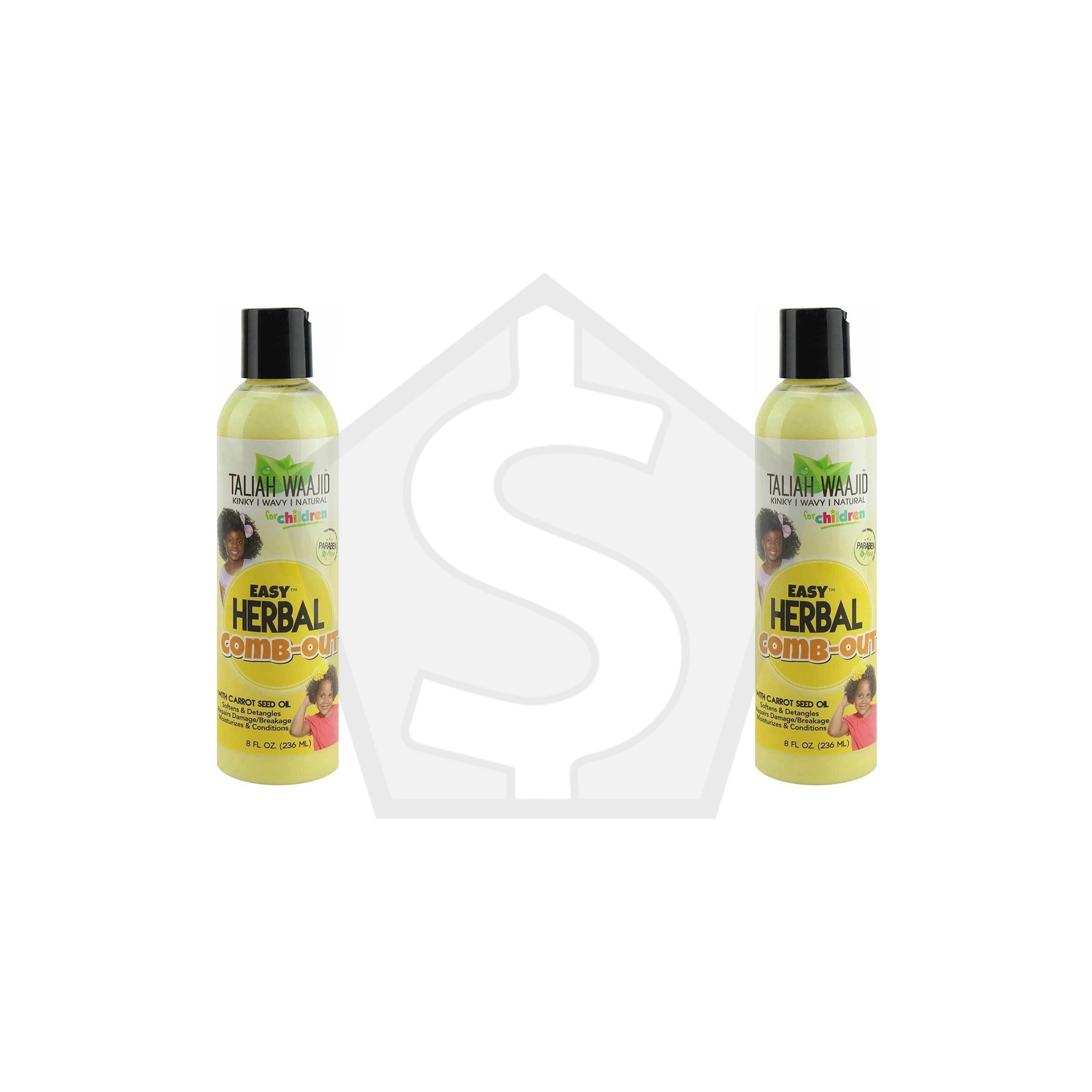 Bundle of 2 - TALIAH WAAJID Children Kinky Wavy Natural Easy Herbal Comb Out (8oz)