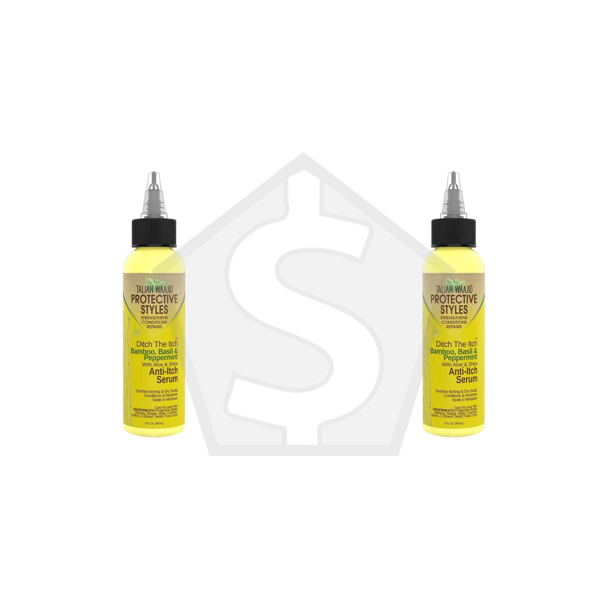 TALIAH WAAJID Protective Styles Bamboo, Basil & Peppermint Anti-Itch Serum (2oz) - Pack of 2