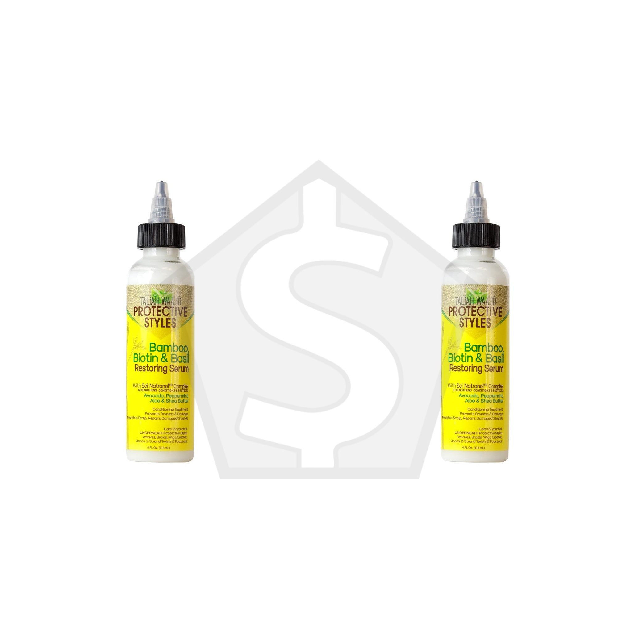 TALIAH WAAJID Protective Styles Bamboo, Avocado & Peppermint Restoring Serum (4oz) - Pack of 2