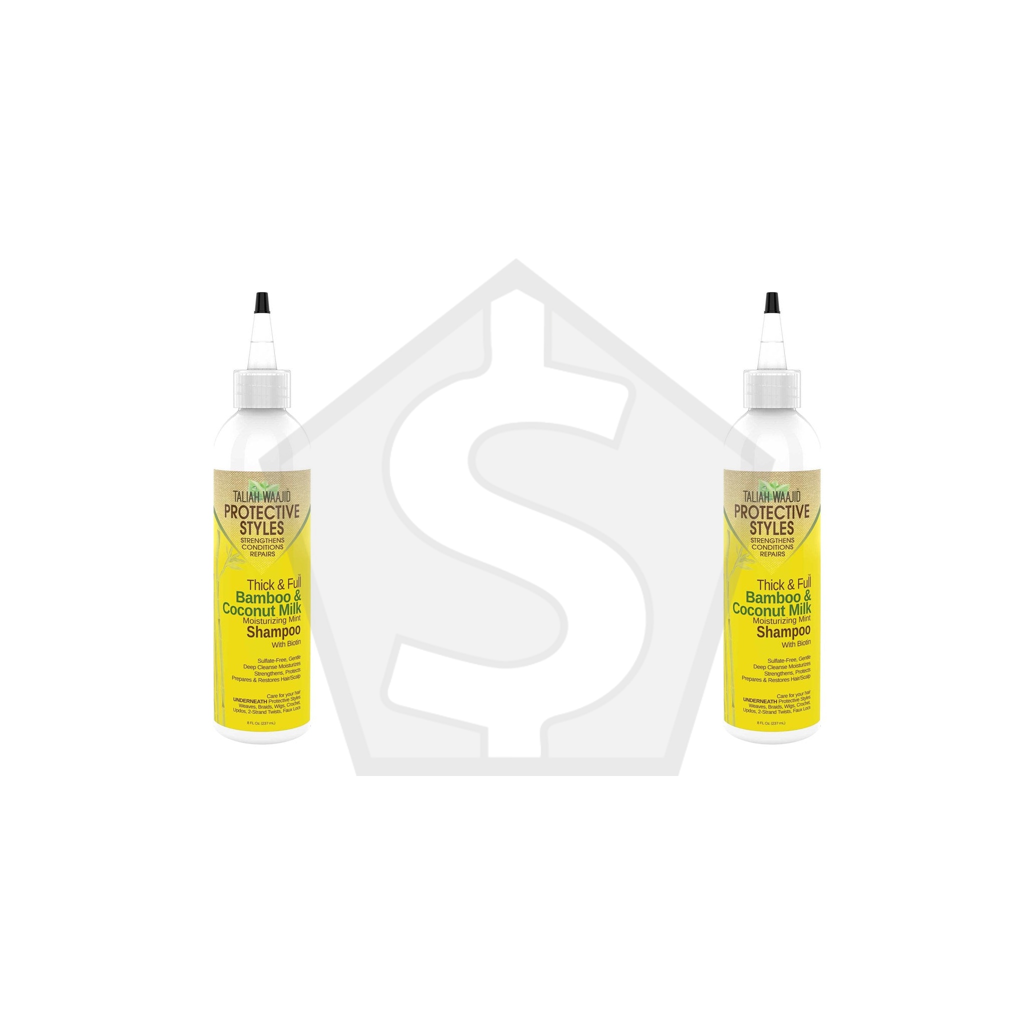 TALIAH WAAJID Protective Styles Bamboo & Coconut Milk Shampoo (8oz) - Pack of 2