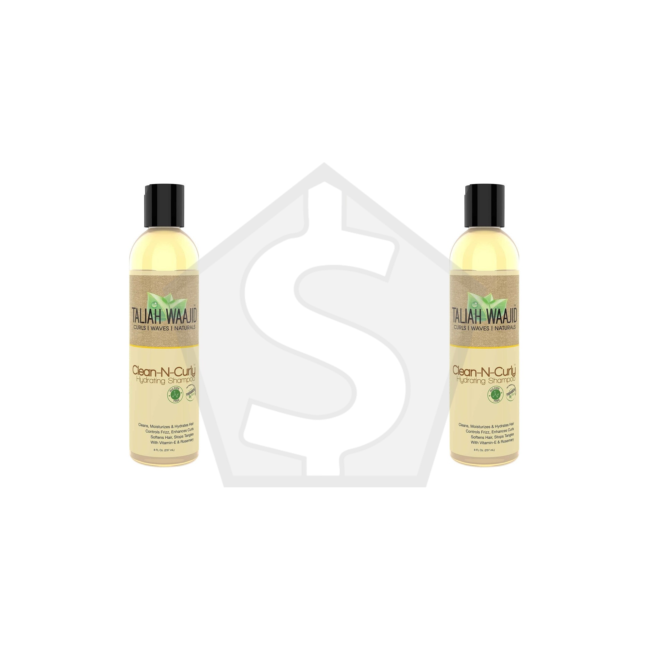 TALIAH WAAJID Clean-N-Curly Hydrating Shampoo (8oz) - Pack of 2