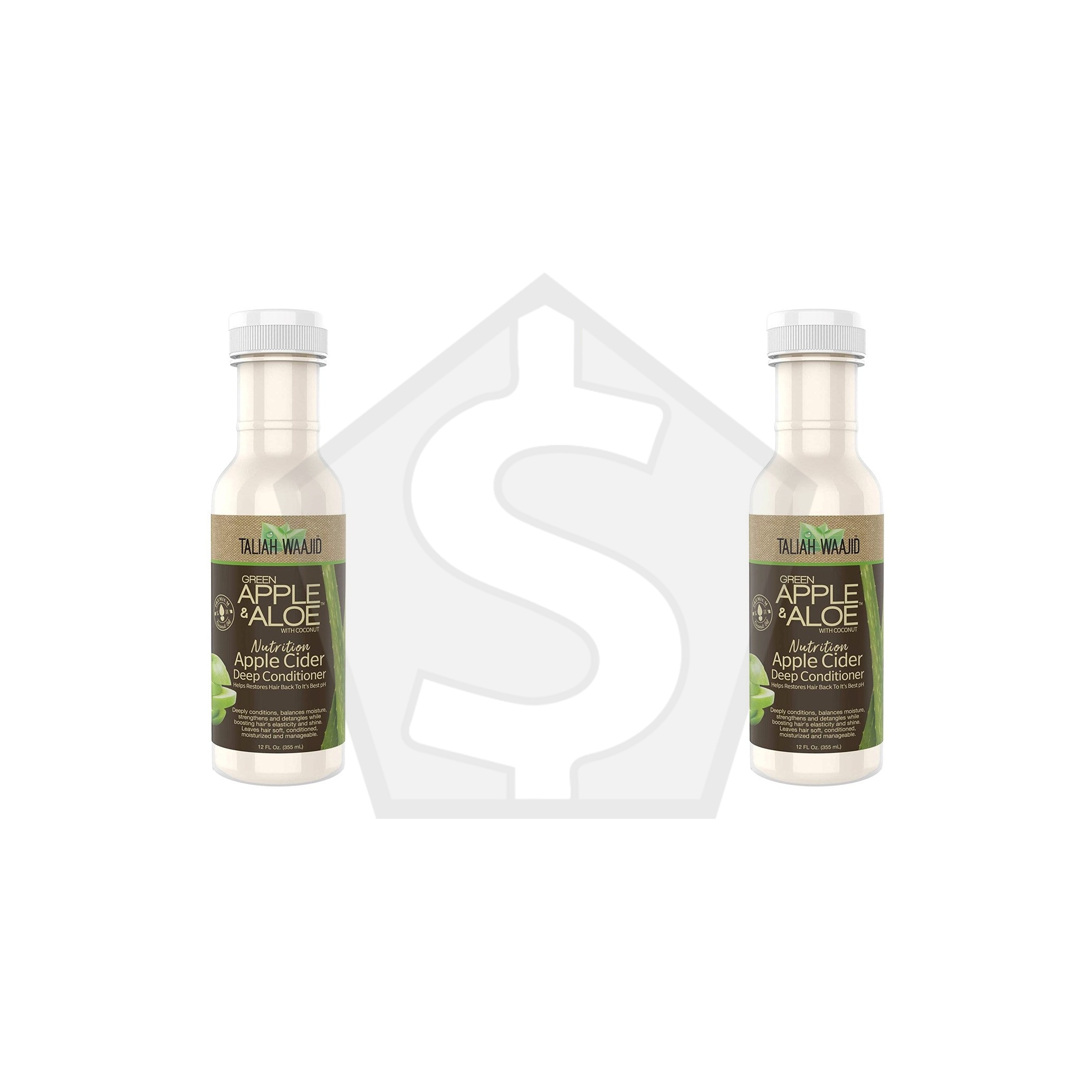 TALIAH WAAJID Green Apple & Aloe Nutrition Apple Cider Deep Conditioner (12oz) - Pack of 2