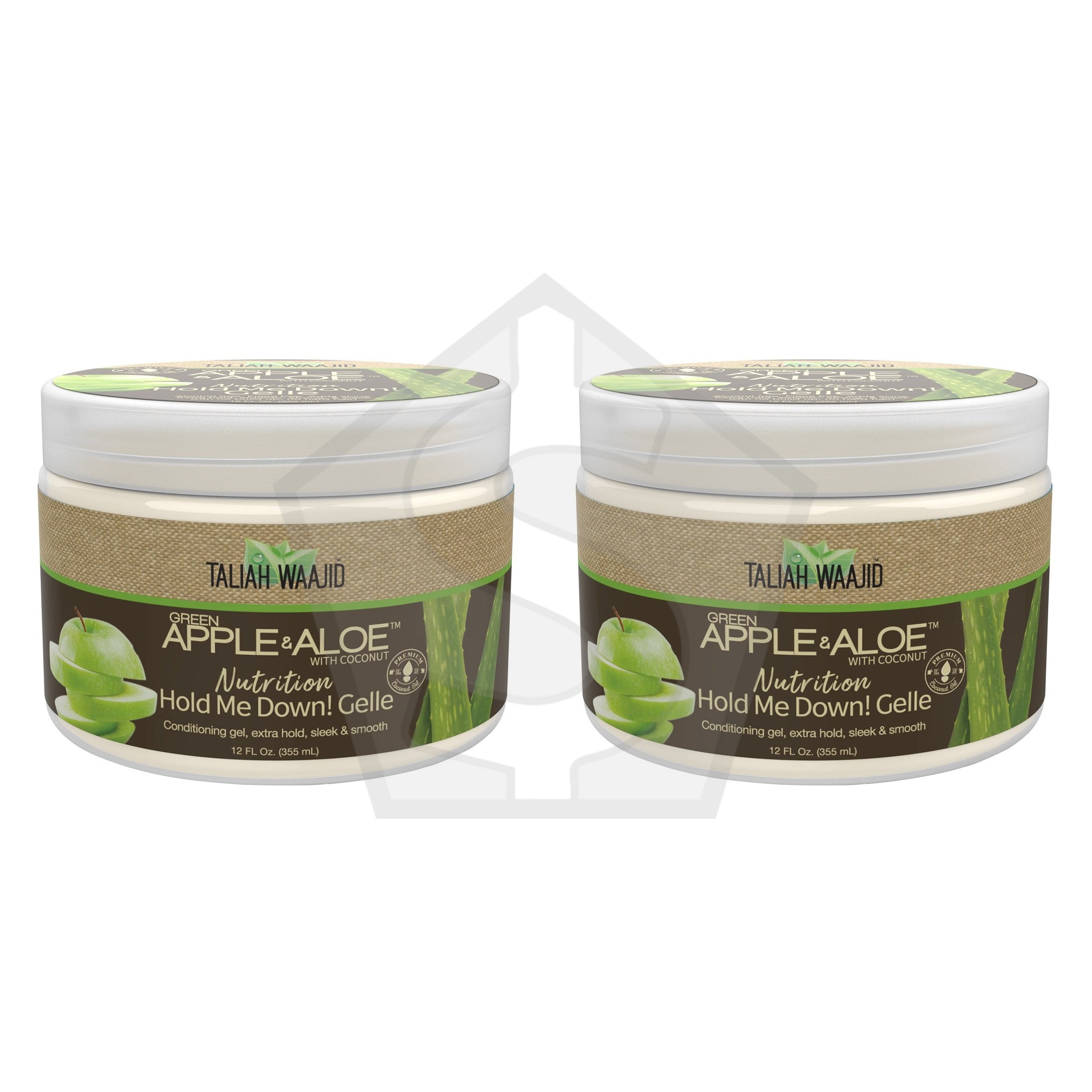 Bundle of 2 - TALIAH WAAJID Green Apple & Aloe Nutrition Hold Me Down! Gelle (12oz)
