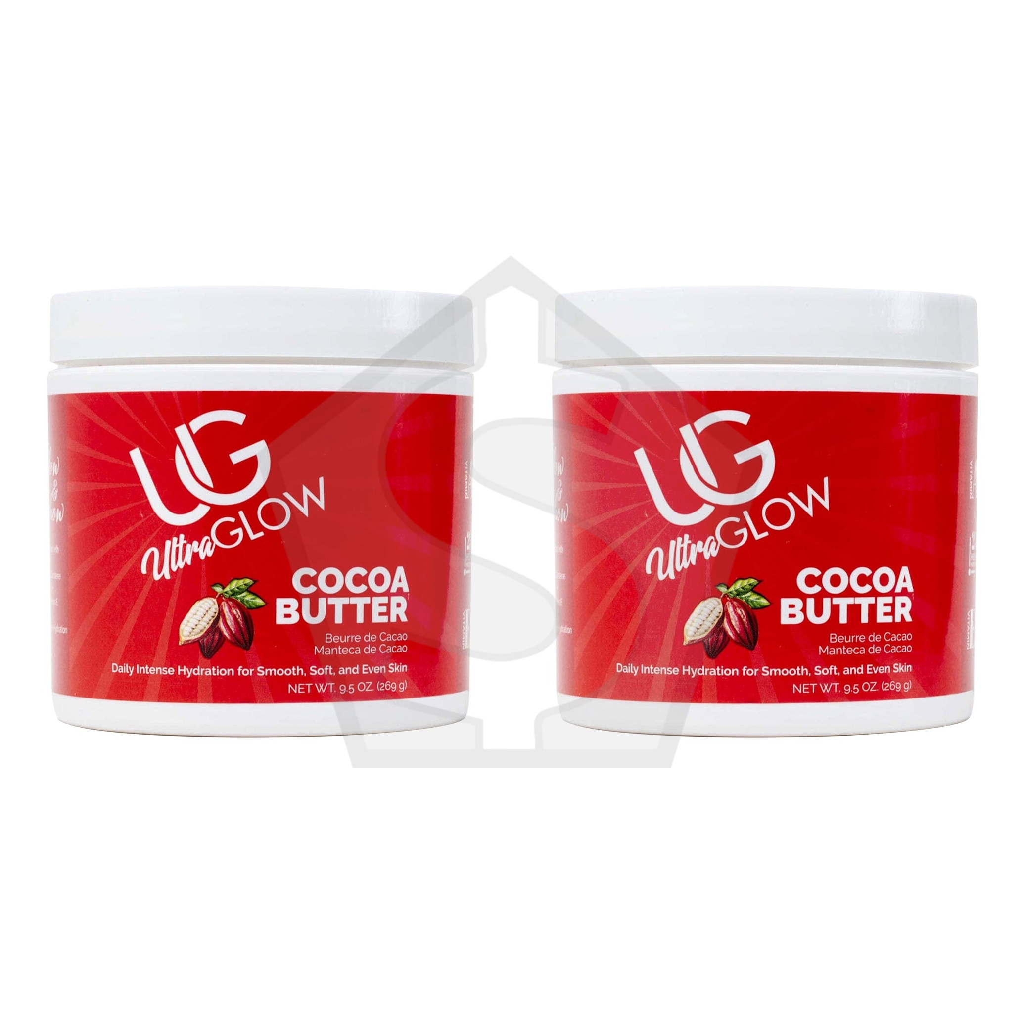 ULTRA GLOW Cocoa Butter Skin Cream (9.5oz) - Pack of 2