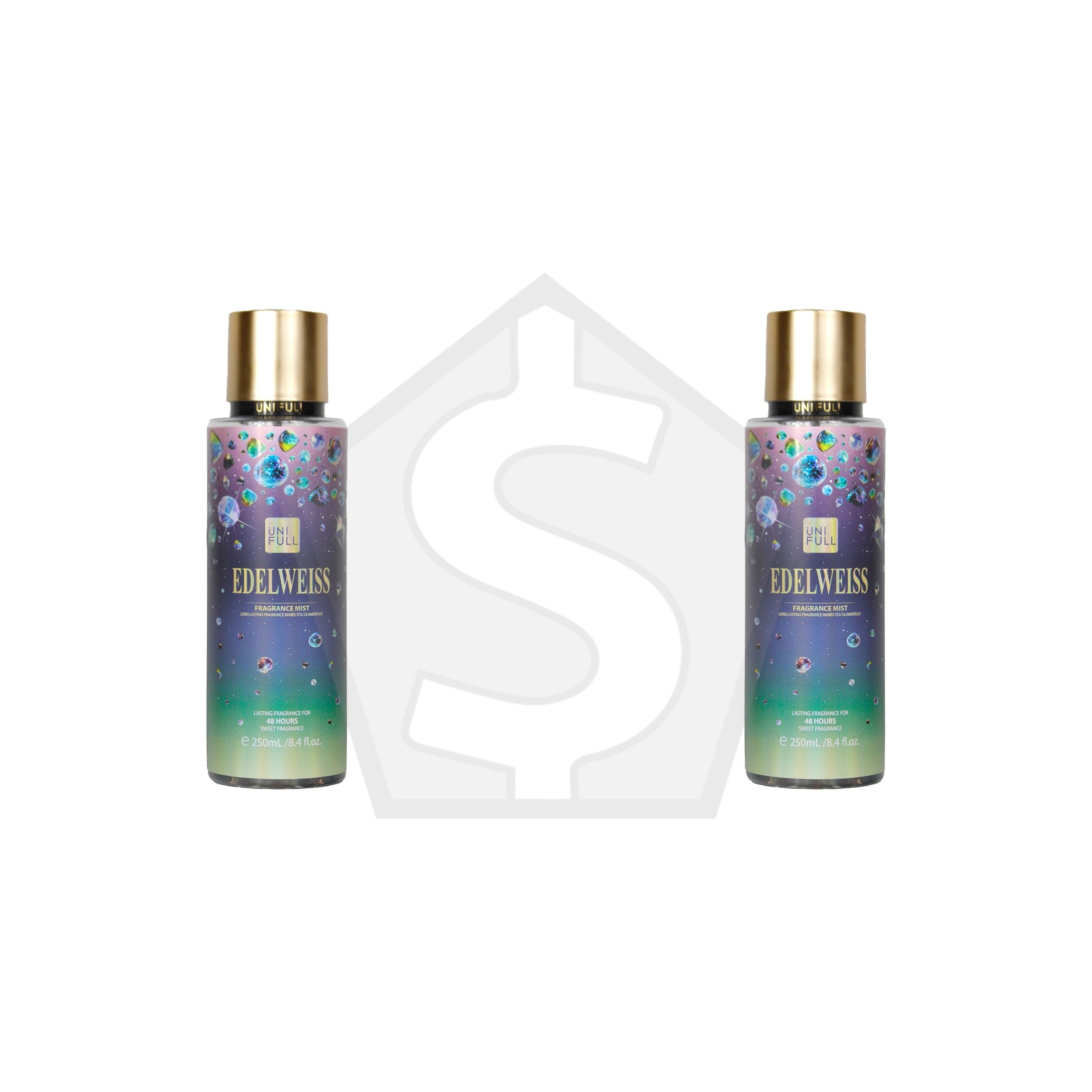 UNI FULL Fragrance Mist (250ml / 8.4oz) - Edelweiss - Pack of 2